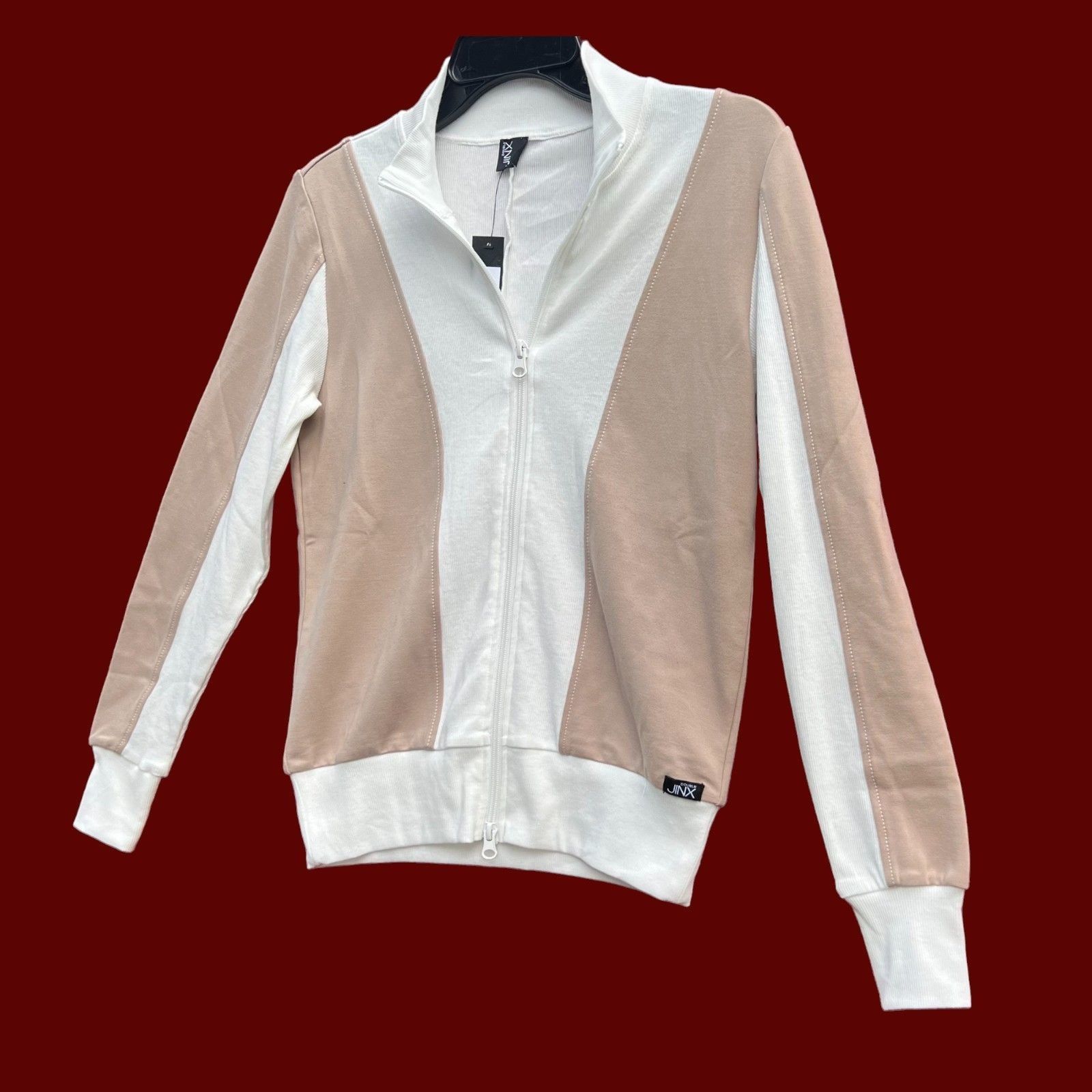 Other Double Jinx - Women's Color Block Turtleneck Sweatshirt - Be Size XS / US 0-2 / IT 36-38 - 16 Thumbnail