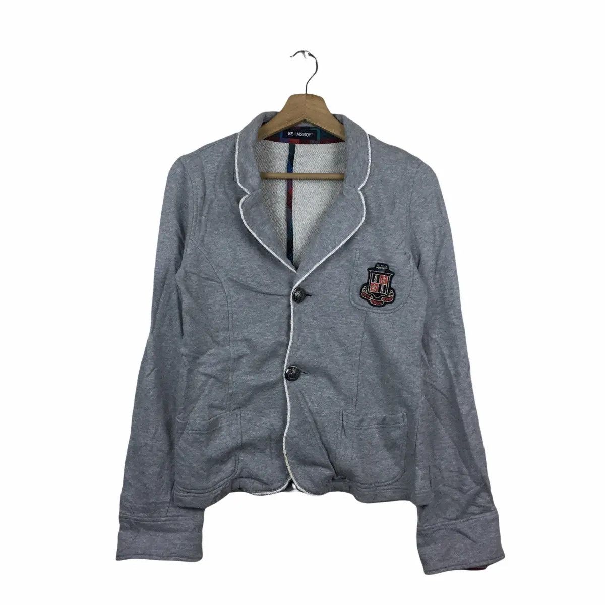 Beams Plus Vtg BEAMS PLUS JAPAN University Cardigan Jacket Sweater Size S / US 4 / IT 40 - 1 Thumbnail