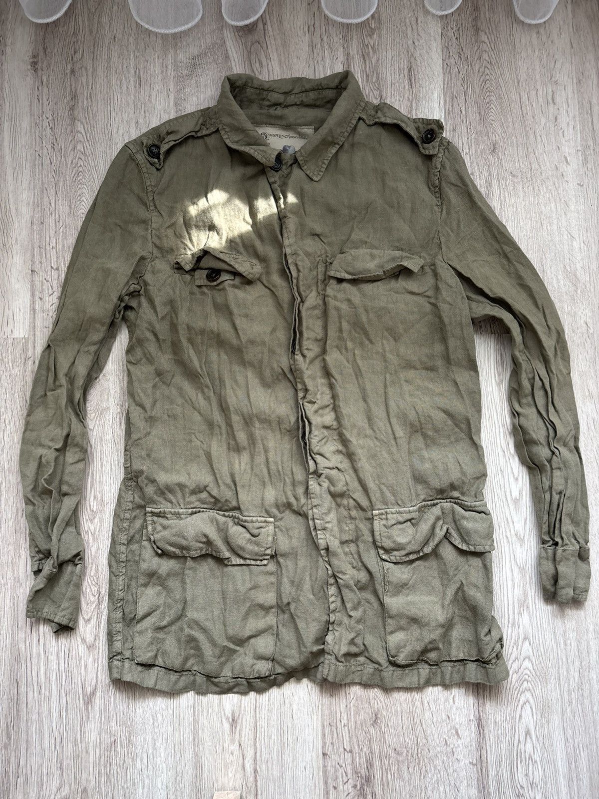 Borsalino Borsalino Linen Jacket Model 8369 - TG 48, Made in Italy Size US M / EU 48-50 / 2 - 1 Thumbnail