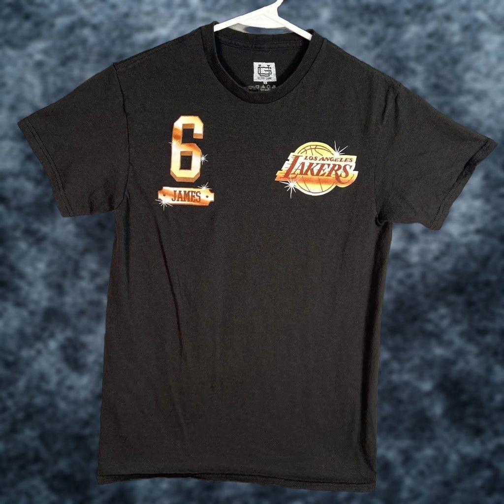 Vintage Ultra Game Los Angeles Lakers Lebron James T Shirt Adult Small Black Mens Size US S / EU 44-46 / 1 - 1 Thumbnail