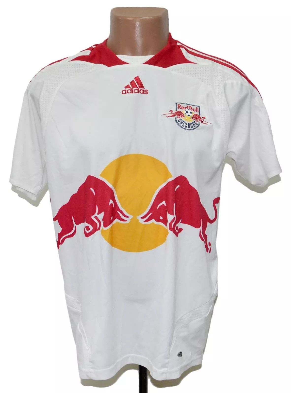 Adidas RED BULL 2007/2009 HOME FOOTBALL SHIRT ADIDAS XL #8 ALEX Size US XL / EU 56 / 4 - 2 Thumbnail