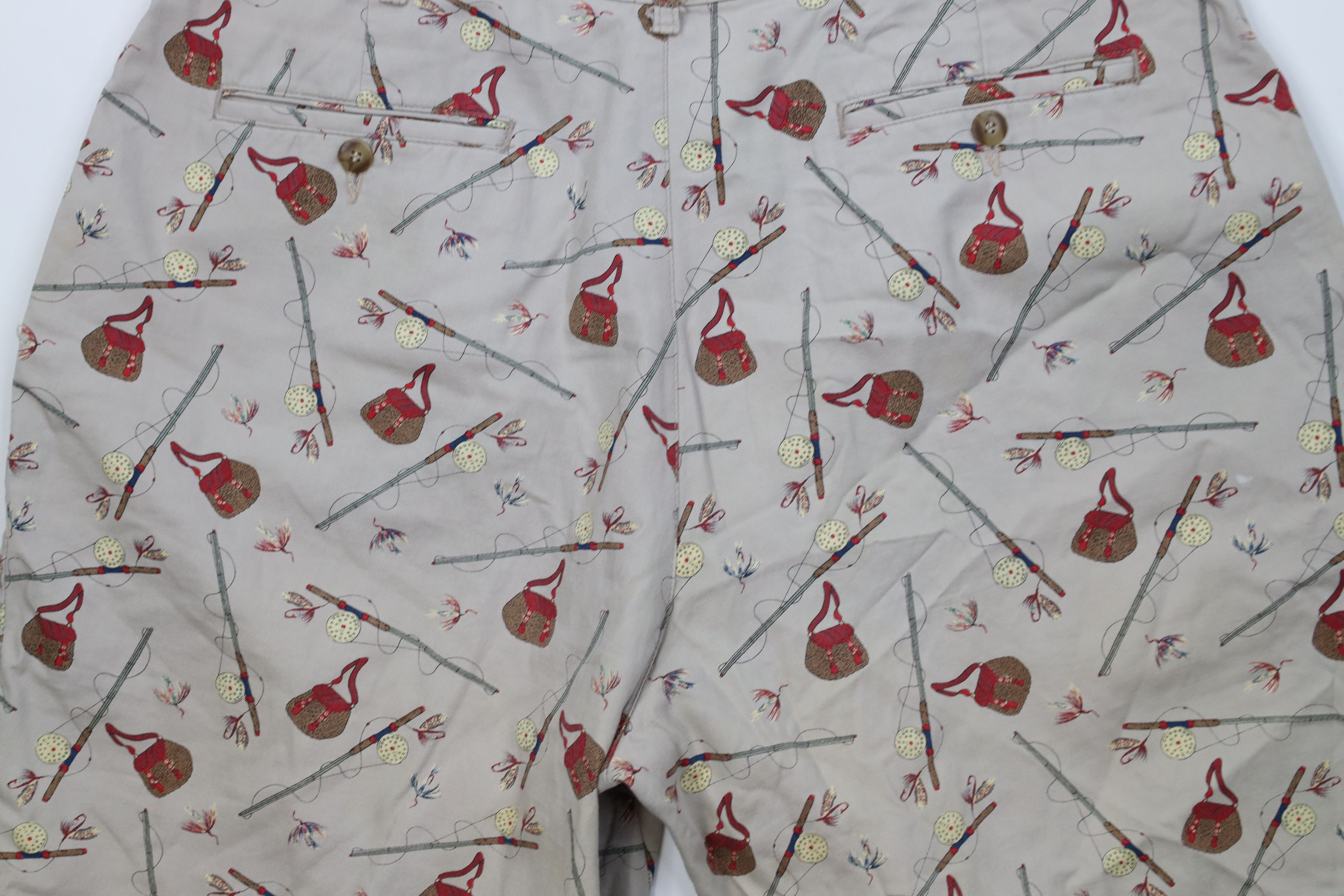 Brooks Brothers Vintage 80s 90s Brooks Brothers All Over Print Chino Shorts Size US 38 / EU 54 - 13 Thumbnail