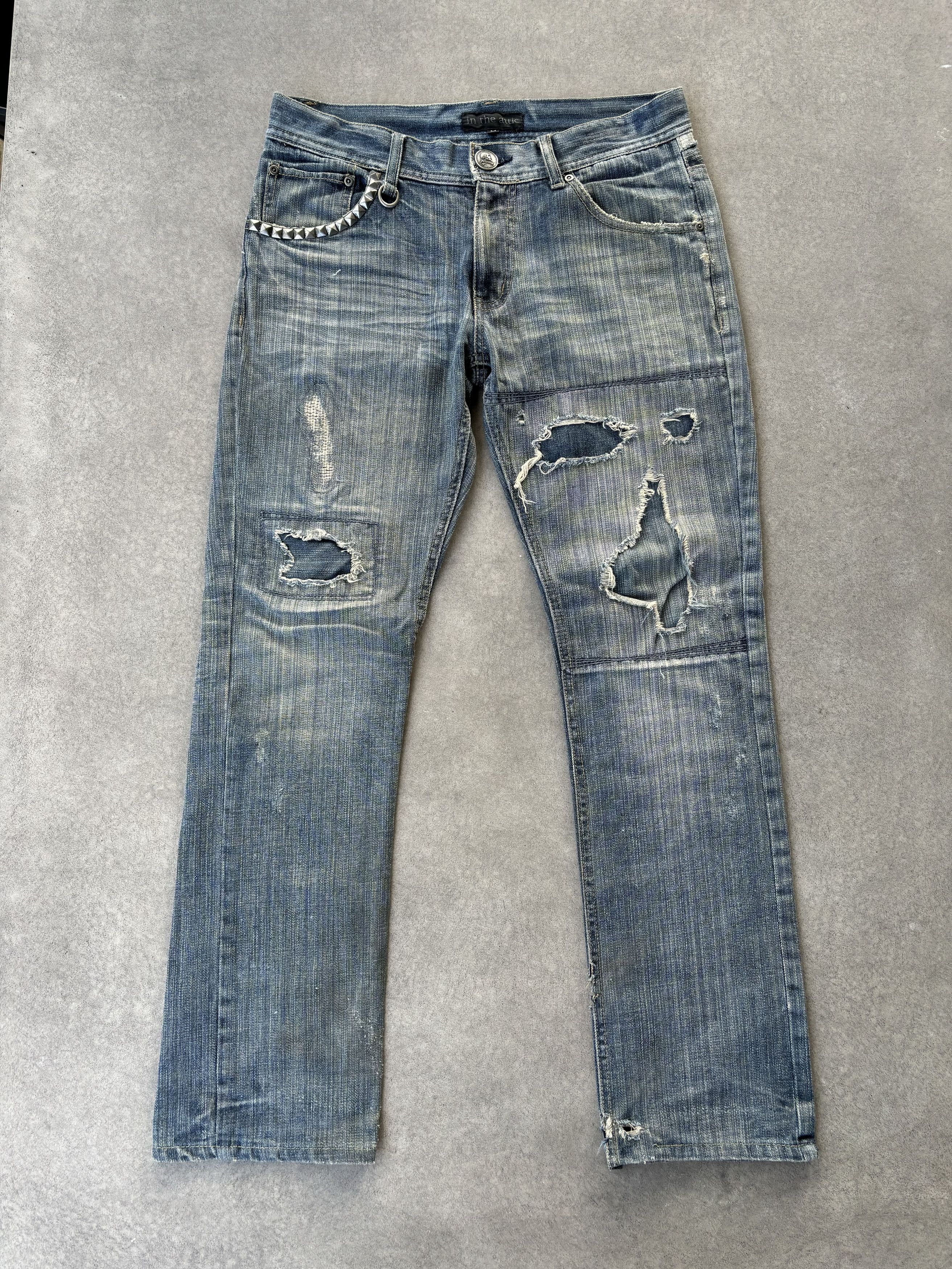 In The Attic × Vintage In The Attic Studded denim Size US 30 / EU 46 - 1 Thumbnail