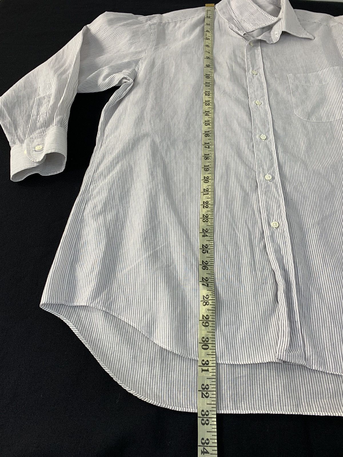 Lanvin Hype Lanvin Collection Striped Simple Button Up Office Wear Size US XL / EU 56 / 4 - 10 Thumbnail