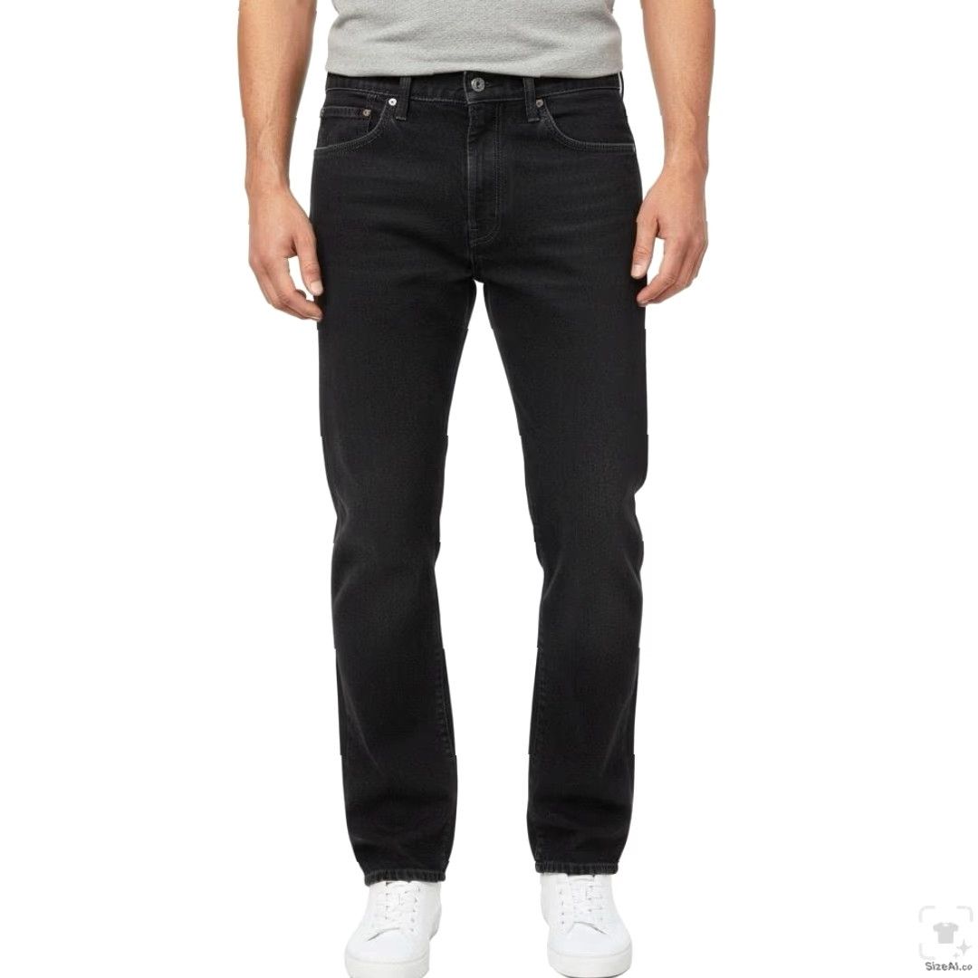 Levi's Levi's 505 Jeans Mens Regular Regular Fit 38x29 Dark Wash Black Denim Zip Fly 5-Pocket Straight Size US 38 / EU 54 - 4 Thumbnail