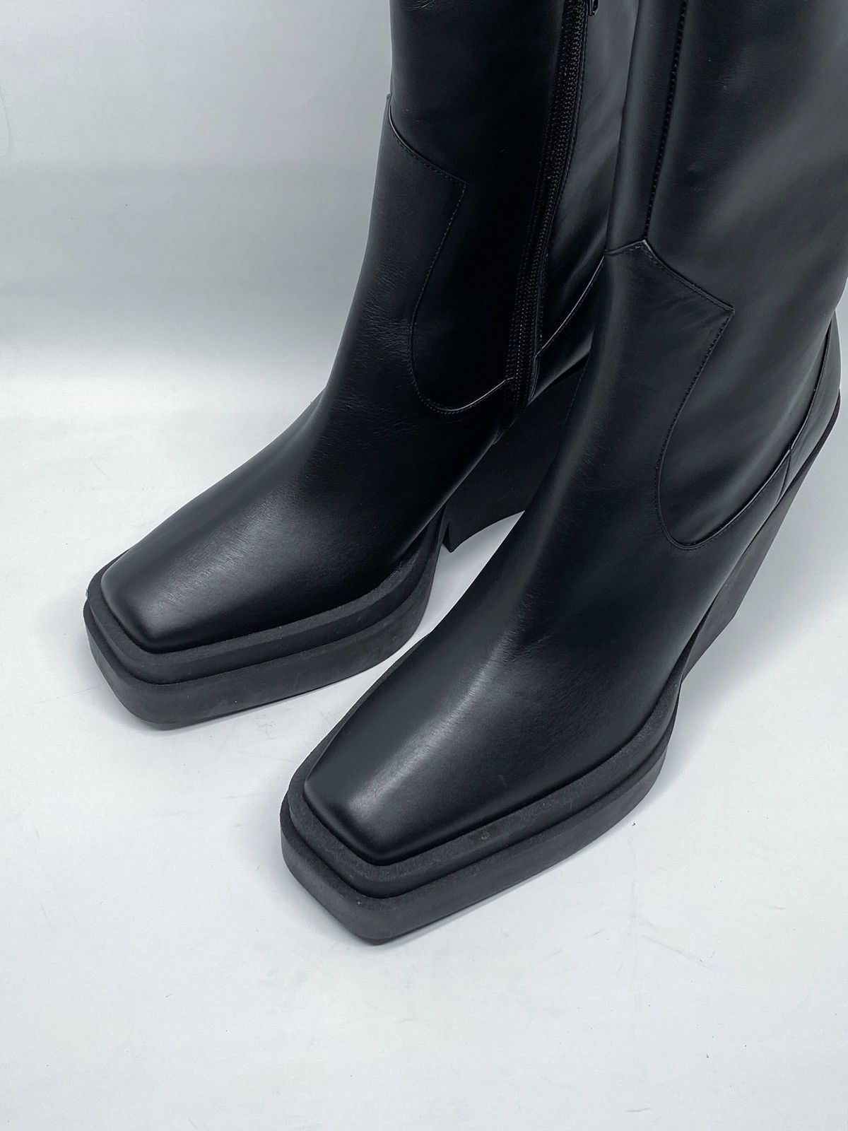 GIA BORGHINI Gia Borghini Texan Leather Platform Knee-High Boots size 40 Size US 10 / IT 40 - 4 Thumbnail