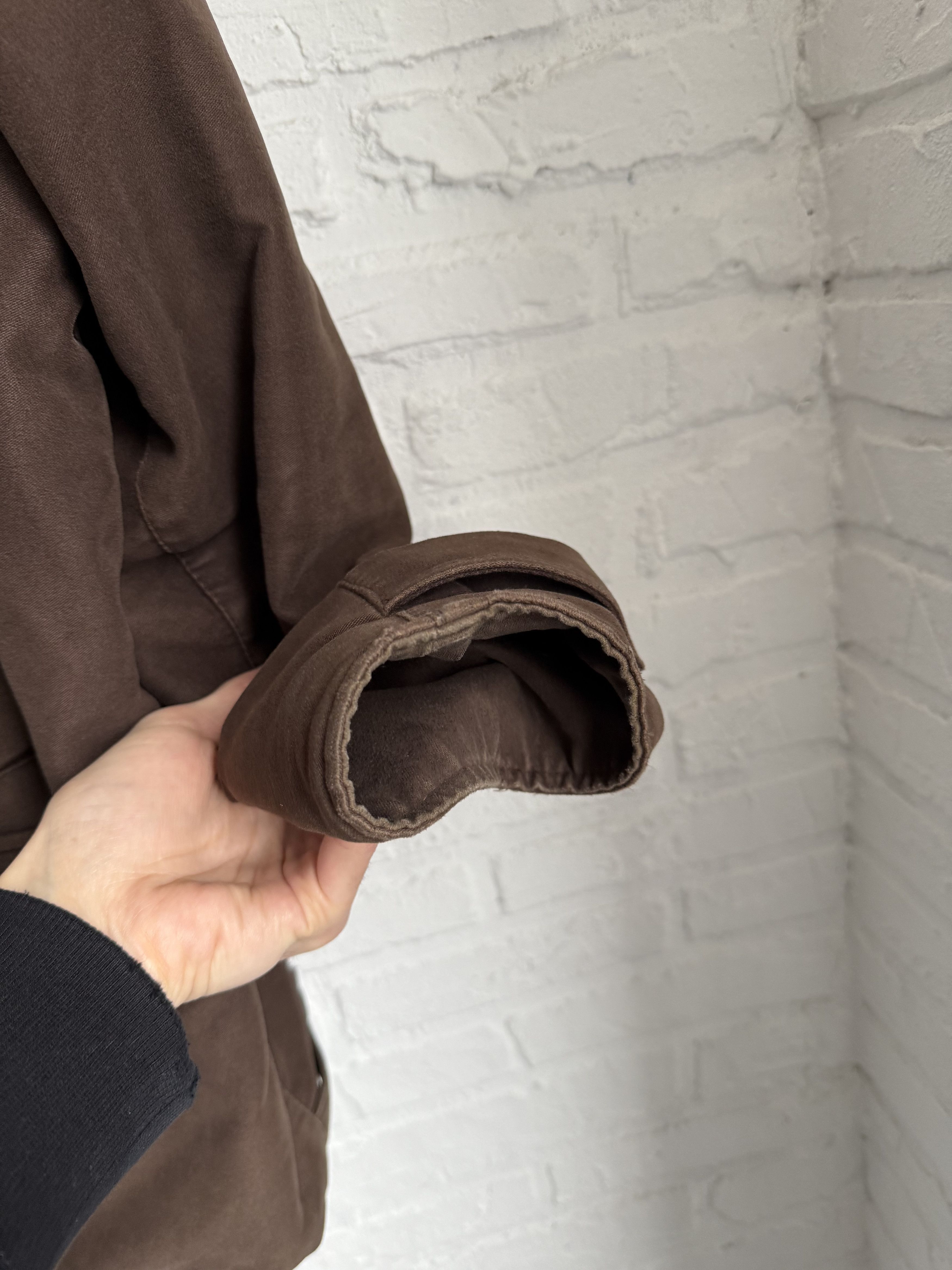 Barbour Vintage Barbour A783 Moleskin Jacket Brown Leather Collar Size US L / EU 52-54 / 3 - 22 Thumbnail