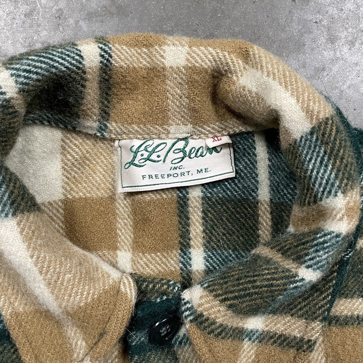 L.L. Bean × Vintage Vintage L.L. Bean Buffalo Plaid Wool Mackinaw Shirt Jacket Size US XL / EU 56 / 4 - 5 Thumbnail