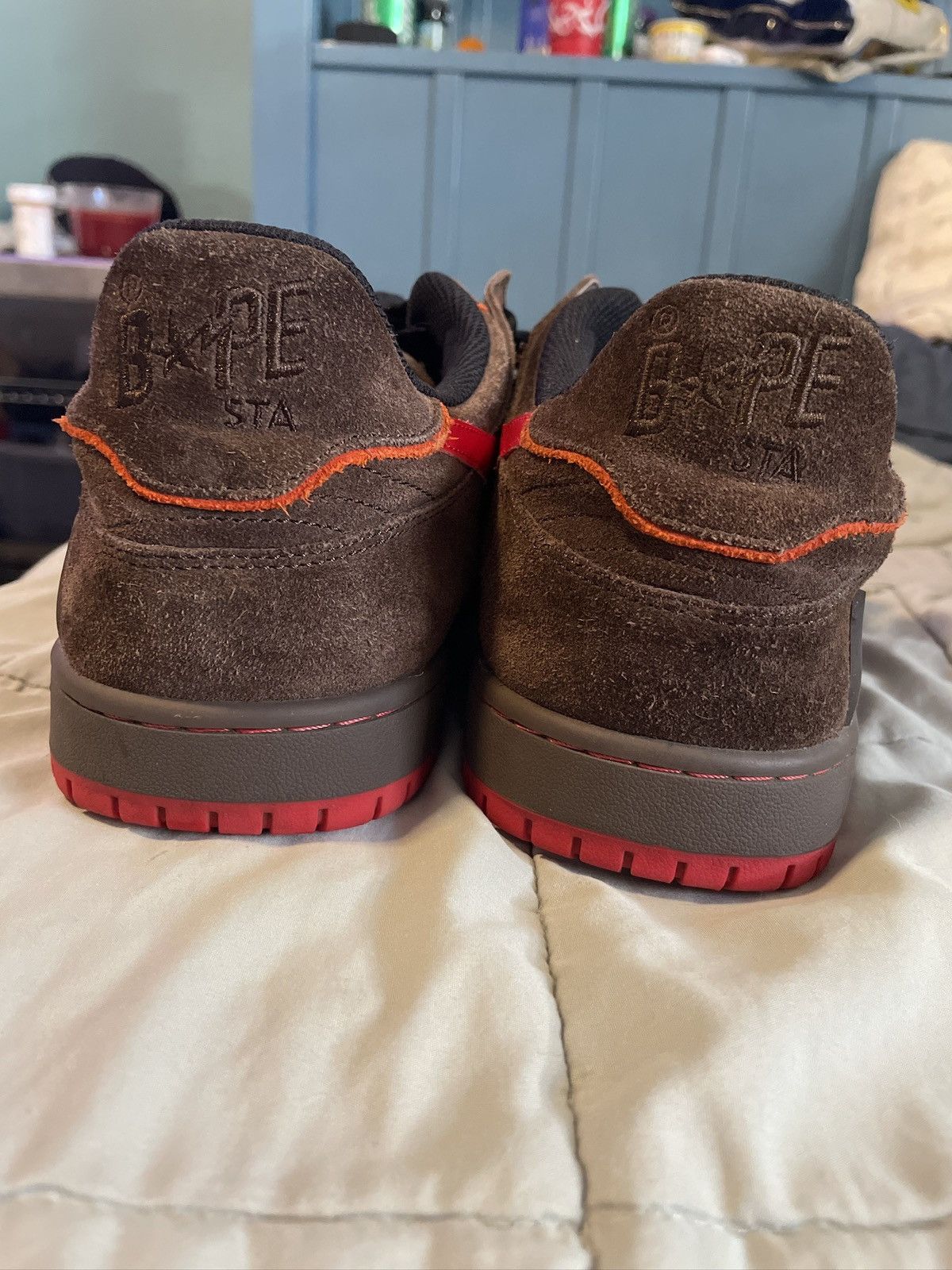 Bape Sk8 Sta ‘Brown Red’ Size US 11 / EU 44 - 5 Thumbnail