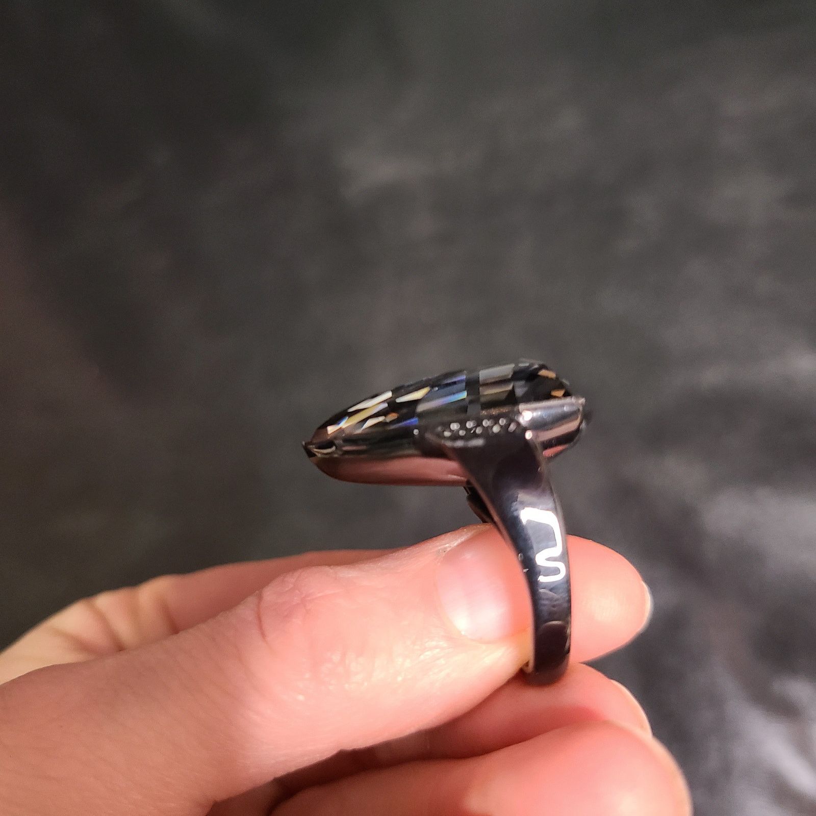 Swarovski Swarovski salome onyx black oversized ring size 55 Size ONE SIZE - 4 Thumbnail