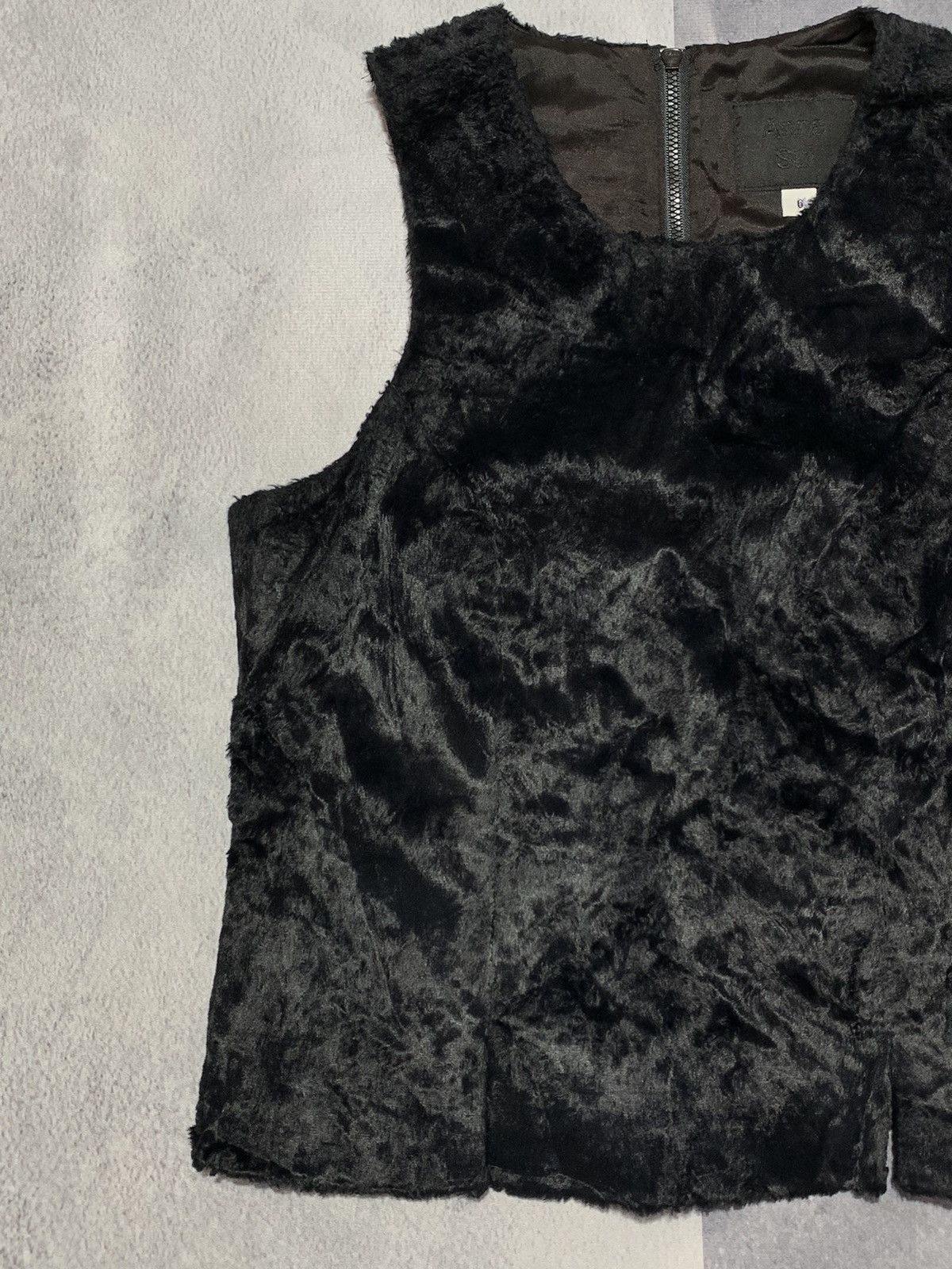 Anna Sui × Japanese Brand × Vintage Vintage 90s Anna Sui Made in USA zip vest tank top Size M / US 6-8 / IT 42-44 - 2 Thumbnail
