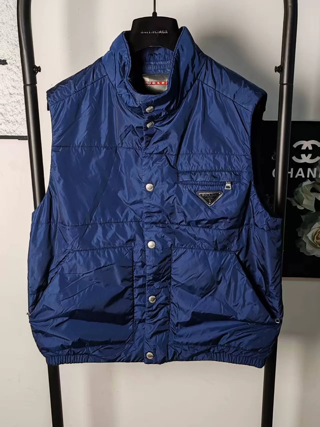 Prada Prada Metallic Triangle Cotton Vest Size M / US 6-8 / IT 42-44 - 1 Thumbnail