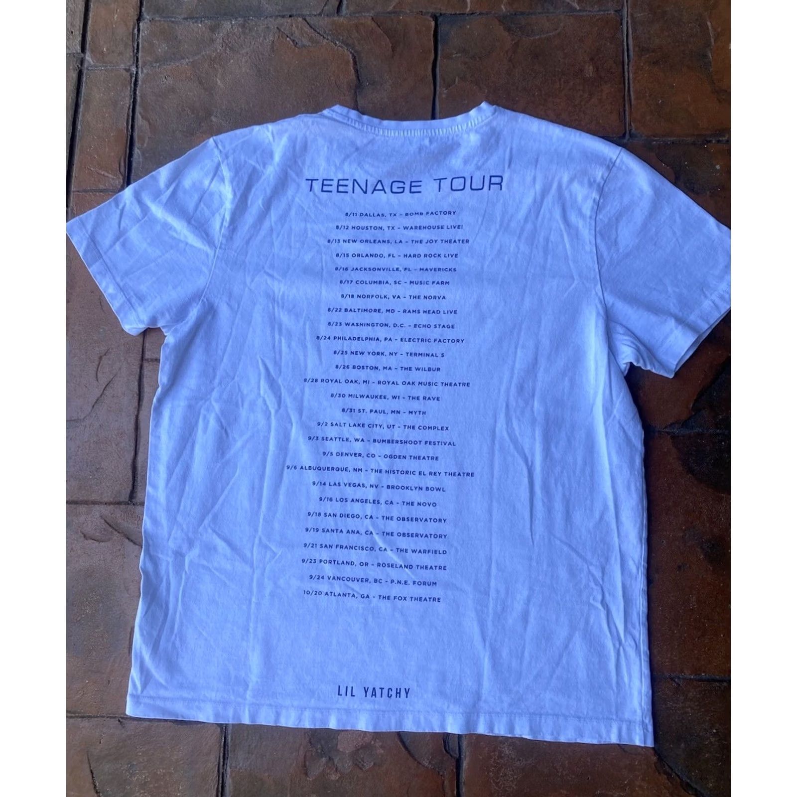 Vintage Lil Yachty Sailing Team 2018 Tour T-Shirt XL White Rap Hip Hop Shirt Unisex Adults Short Sleeve Crew Neck Logo 90s Size US XL / EU 56 / 4 - 3 Thumbnail
