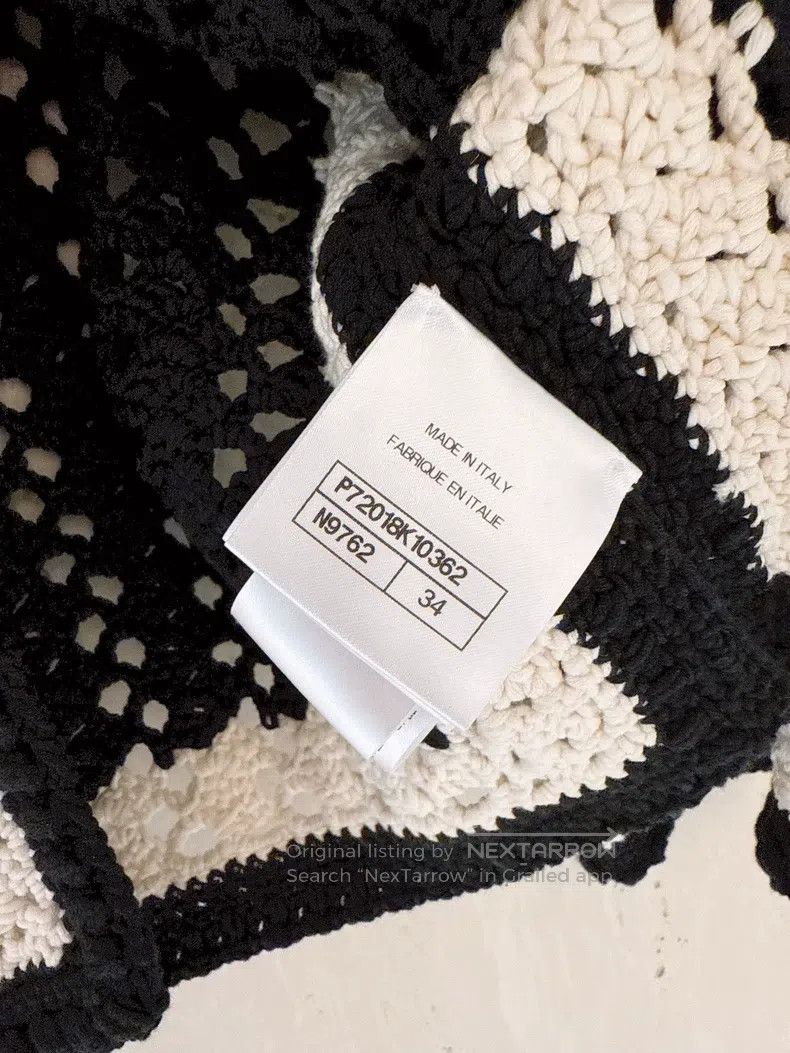 Chanel Chanel 22C Early Spring Vacation Black and White Woven Thr Size XXS / US 00 / IT 34 - 7 Thumbnail