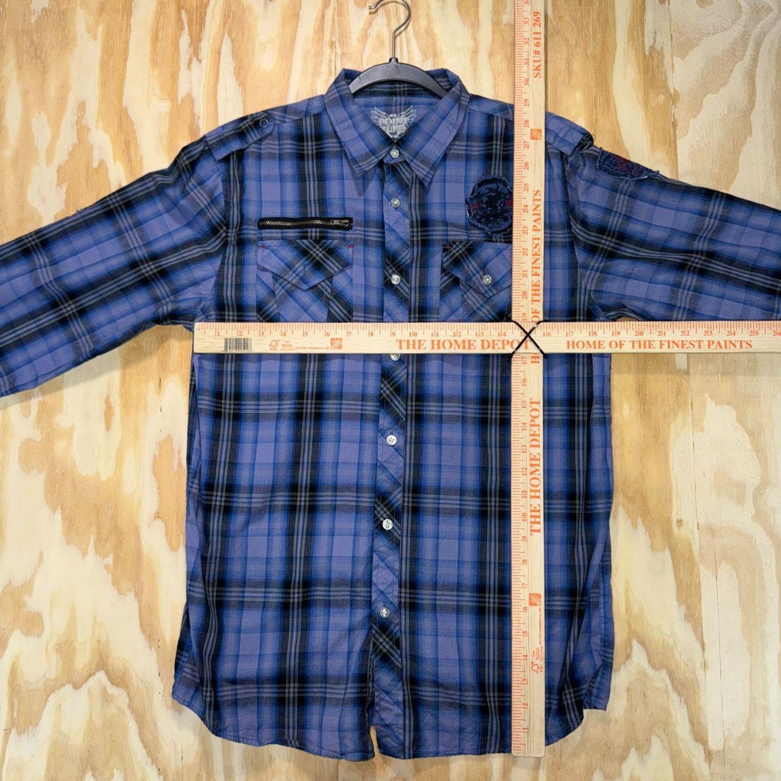 Point Zero Vintage y2k point zero grunge raw 2000s plaid flannel shirt Size US XL / EU 56 / 4 - 4 Thumbnail