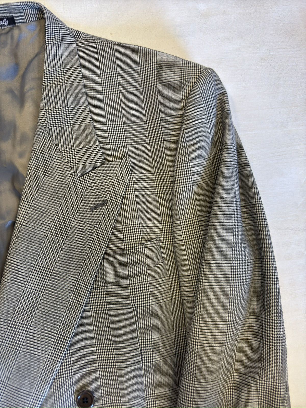 Valentino VALENTINO UOMO Made in Italy Peak Lapel DB Wool Blazer Size 44L - 5 Thumbnail