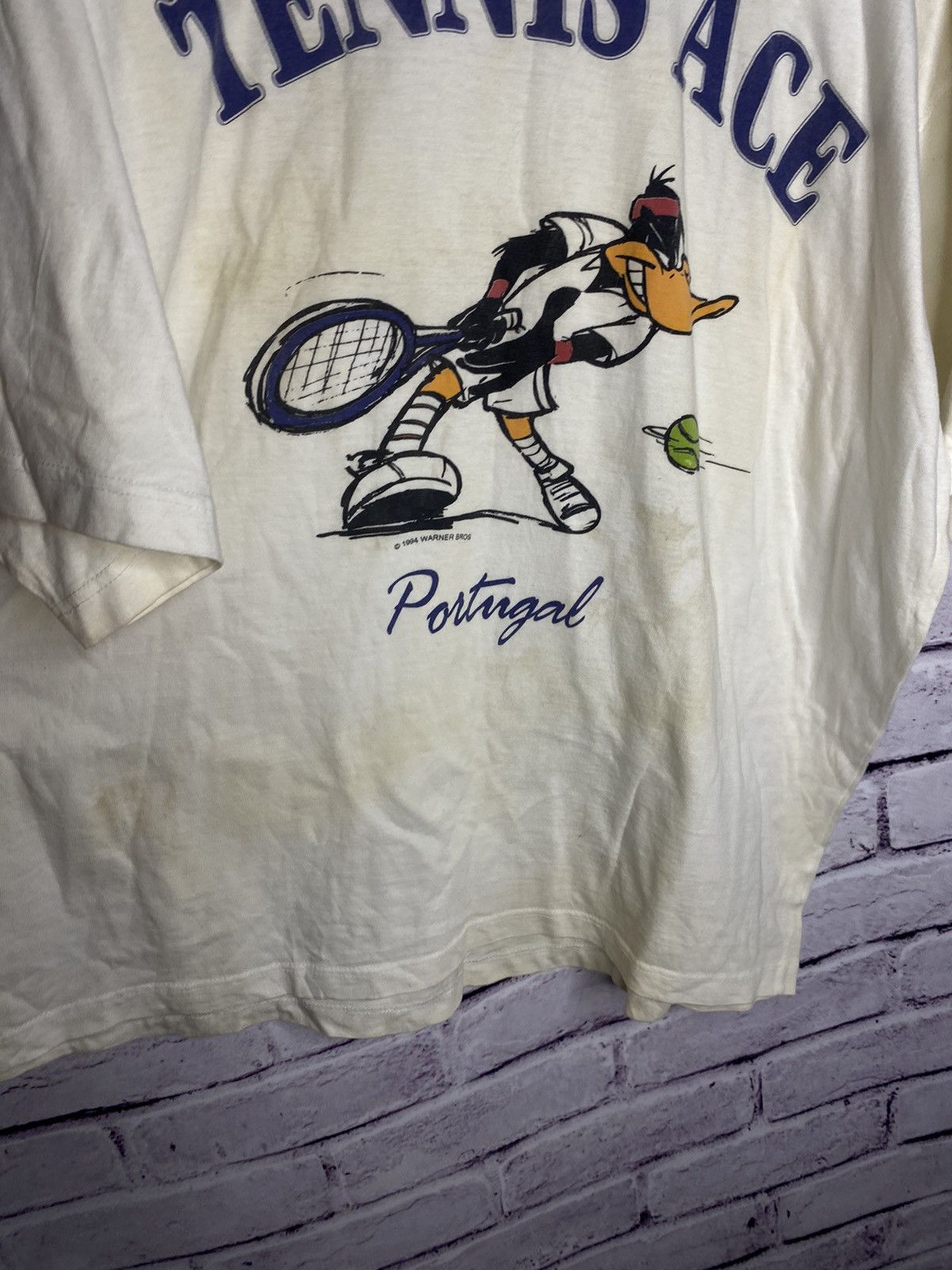 Cartoon Network Warner Bros Distressed Overprint Logo Tee Portugal Size US XL / EU 56 / 4 - 7 Thumbnail