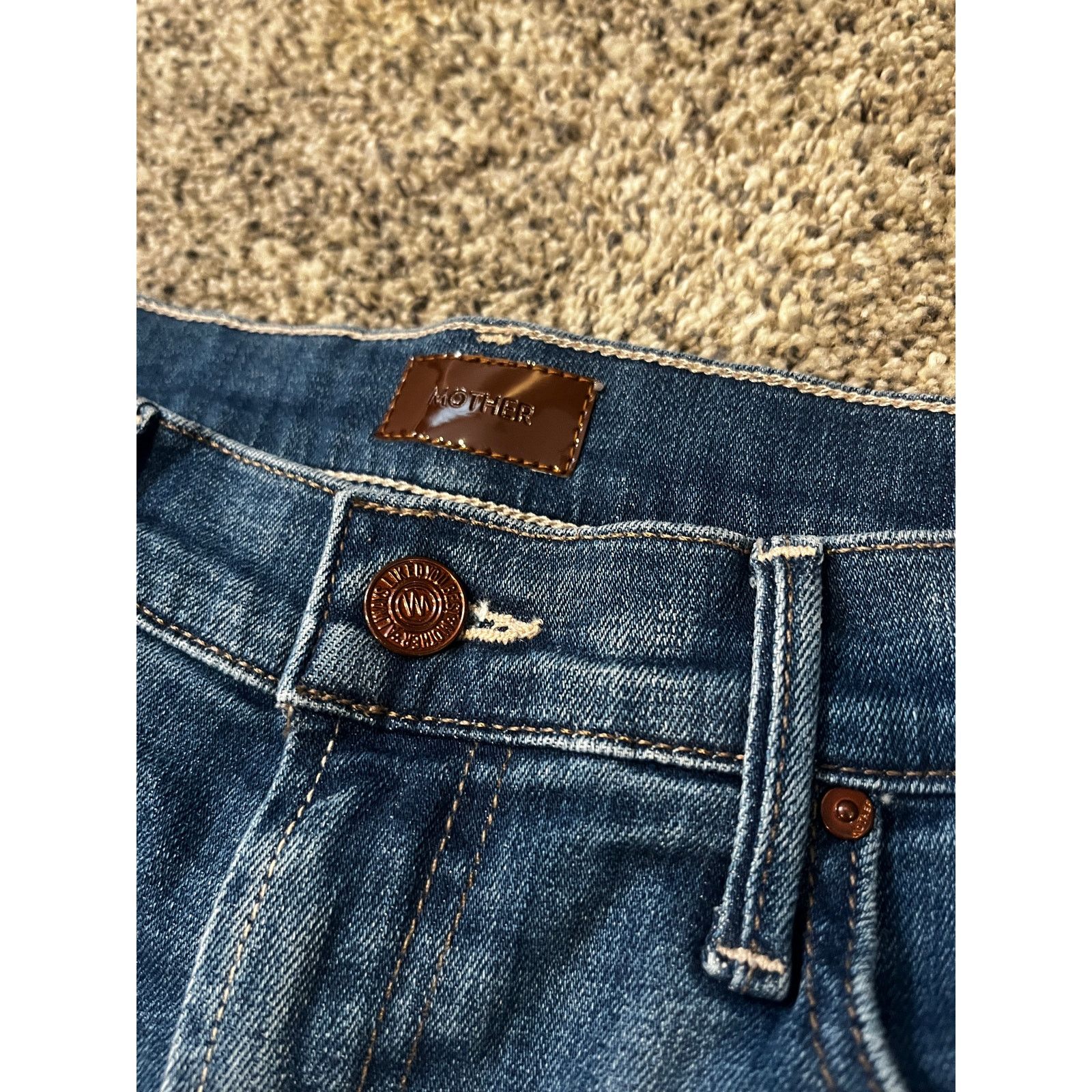 MOTHER Mother The Insider Heel Flare Jeans One Trick Pony Womens 27 Size 27" / US 4 / IT 40 - 8 Thumbnail