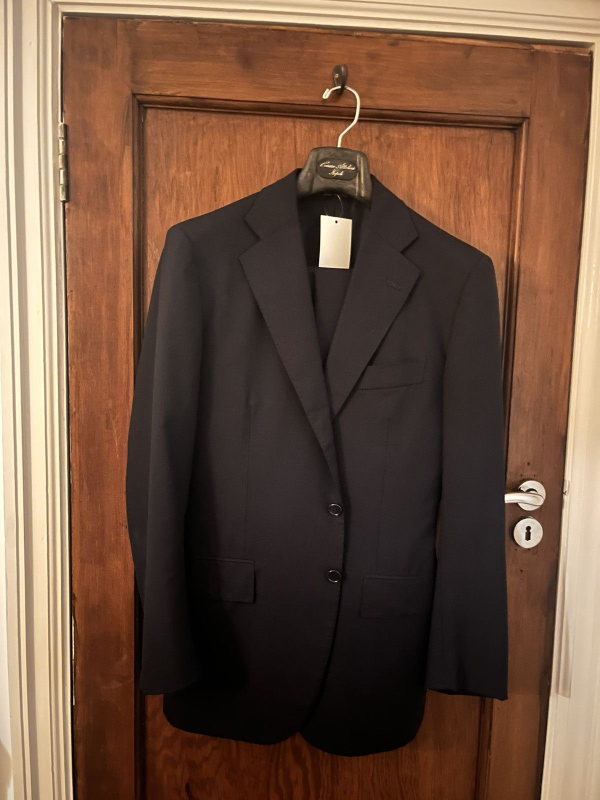 Cesare Attolini Cesare Attolini Navy Wool Suit uk 38 it 48 Size 38R - 1 Thumbnail