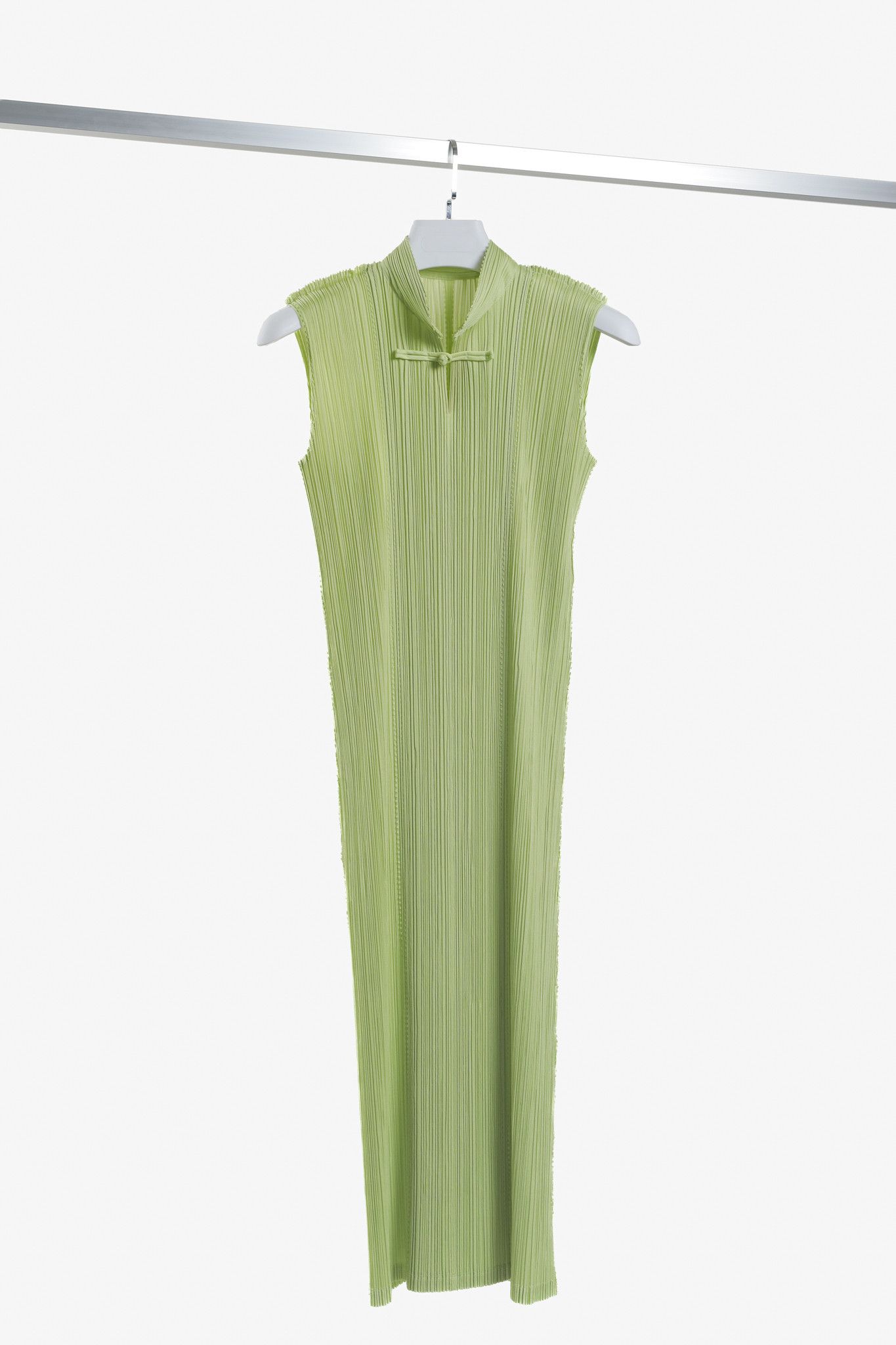 strapless open back dress Pleats Please Issey Miyake white dress with mesh panels  sonomama sonomama