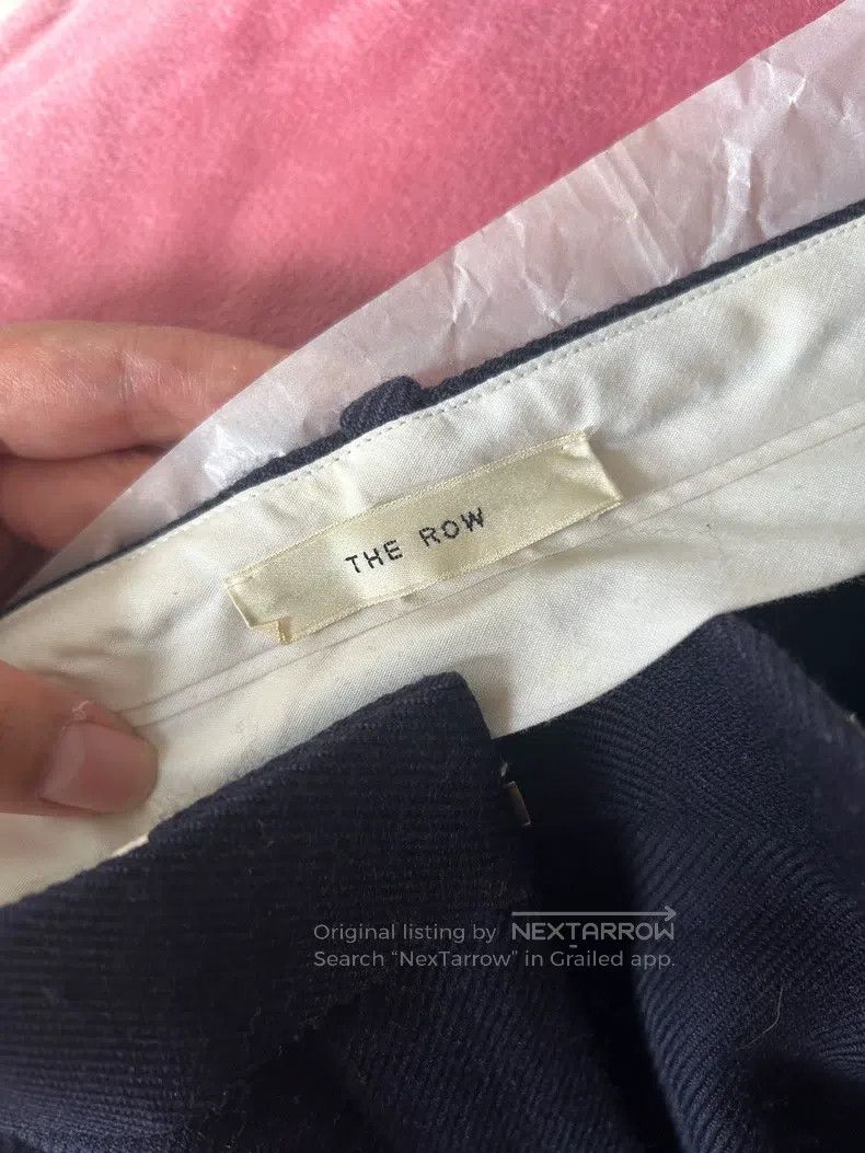 The Row The Row size 6 Glossy Wool Twill Rolled Tapered Straight Le Size 26" / US 2 / IT 38 - 6 Thumbnail