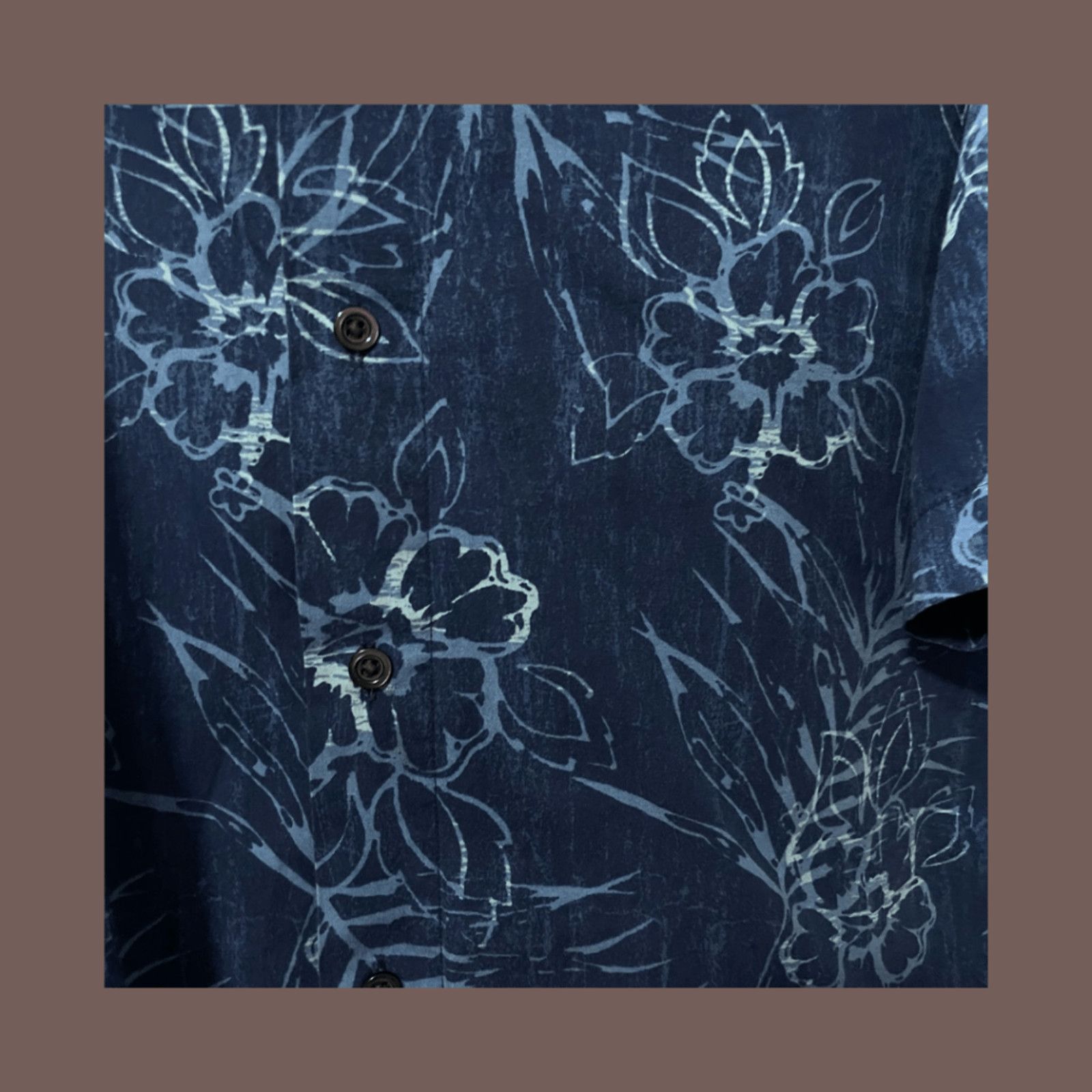 Natural Issue VTG Button Down | Natural Issue Floral Blue | 90s Dadcore Size US L / EU 52-54 / 3 - 3 Thumbnail