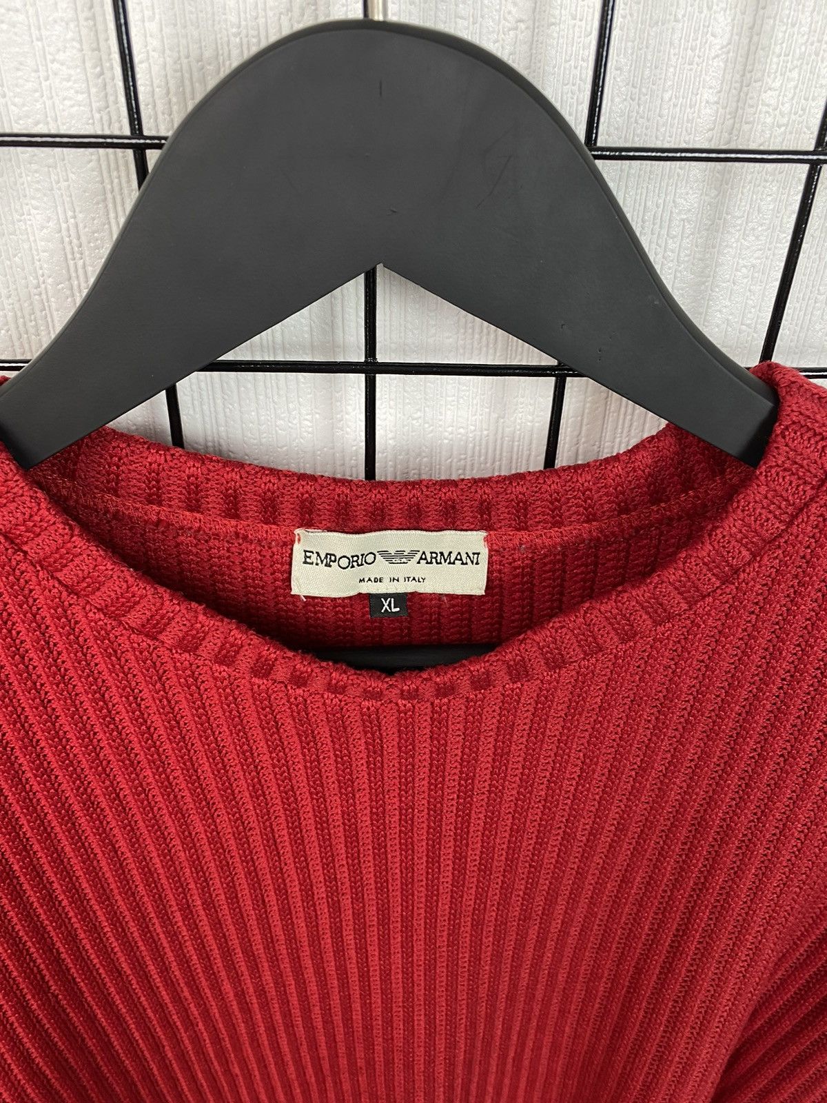 Armani × Emporio Armani Emporio Armani men sweater red XL made in italy sweatshirt Size US XL / EU 56 / 4 - 15 Thumbnail