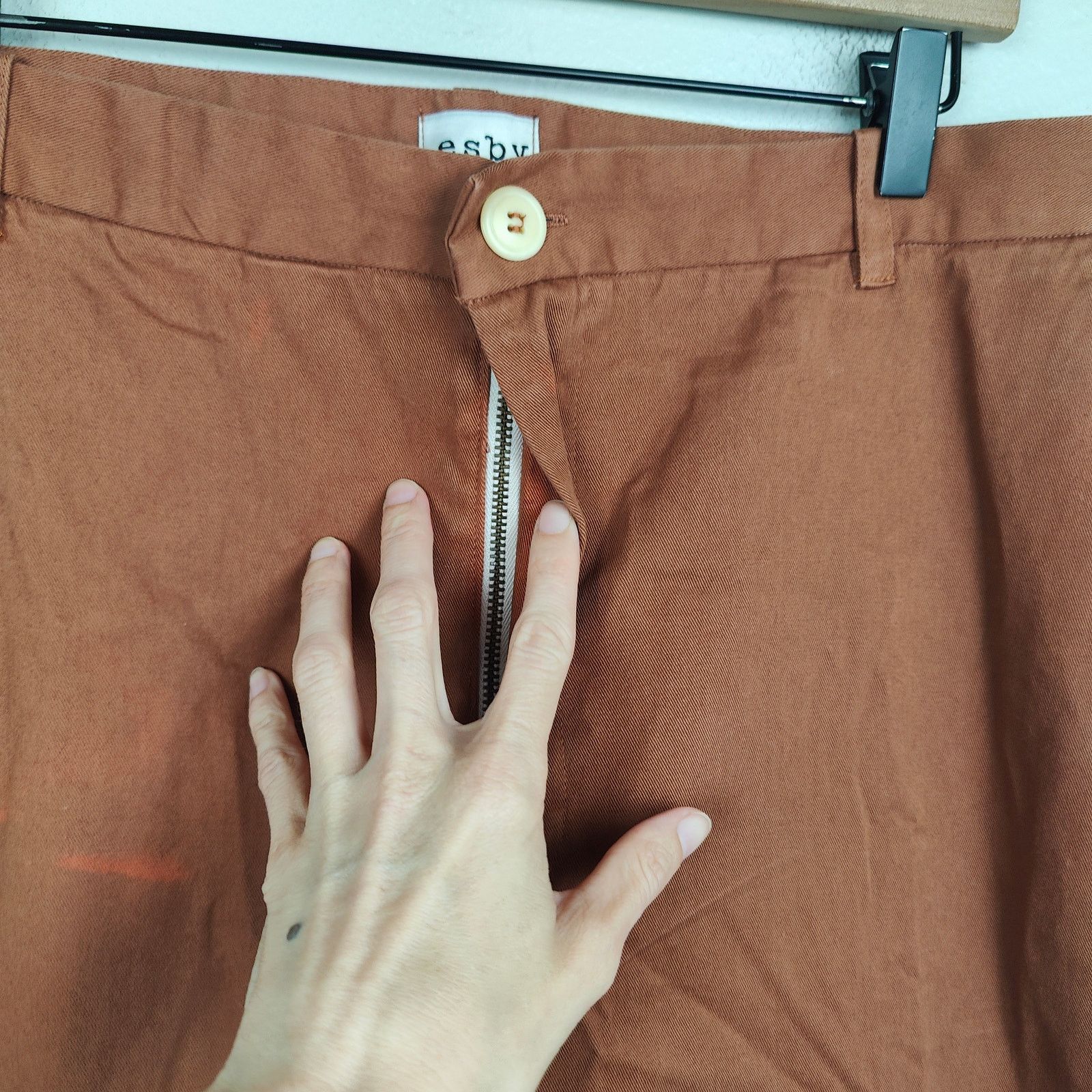 Other Esby Chino Pants 34 Rust Clay Orange Preppy Slow Fashion Size US 34 / EU 50 - 6 Thumbnail