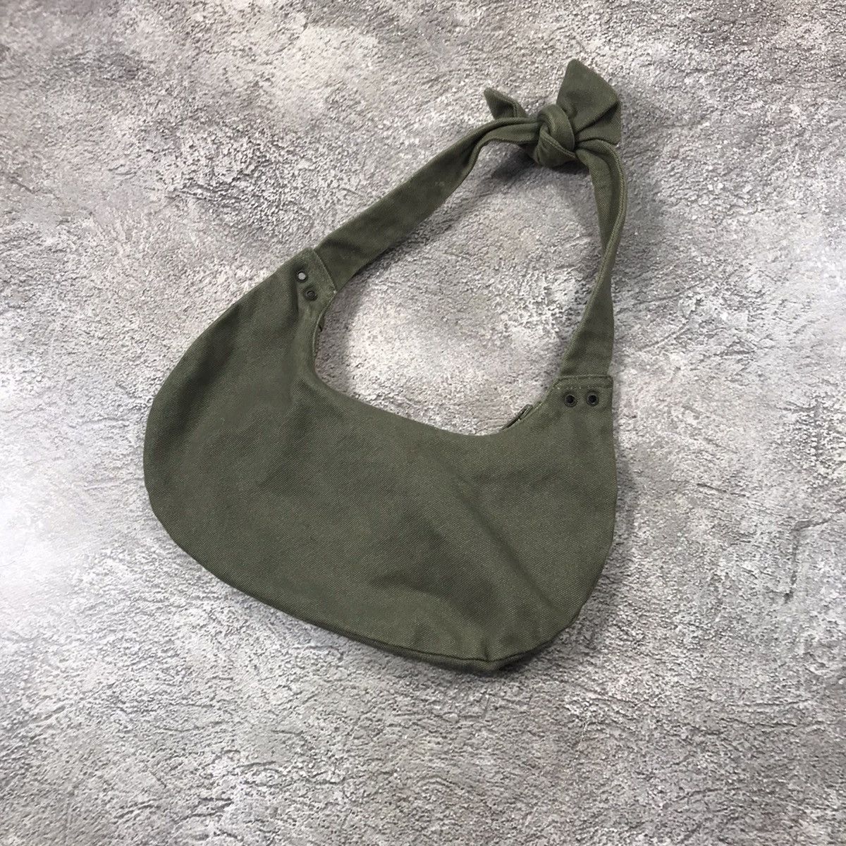 Vintage Vintage Y2K Olive Hobo Shoulder Bag Streetwear Baggy Boxy OS Size ONE SIZE - 5 Thumbnail