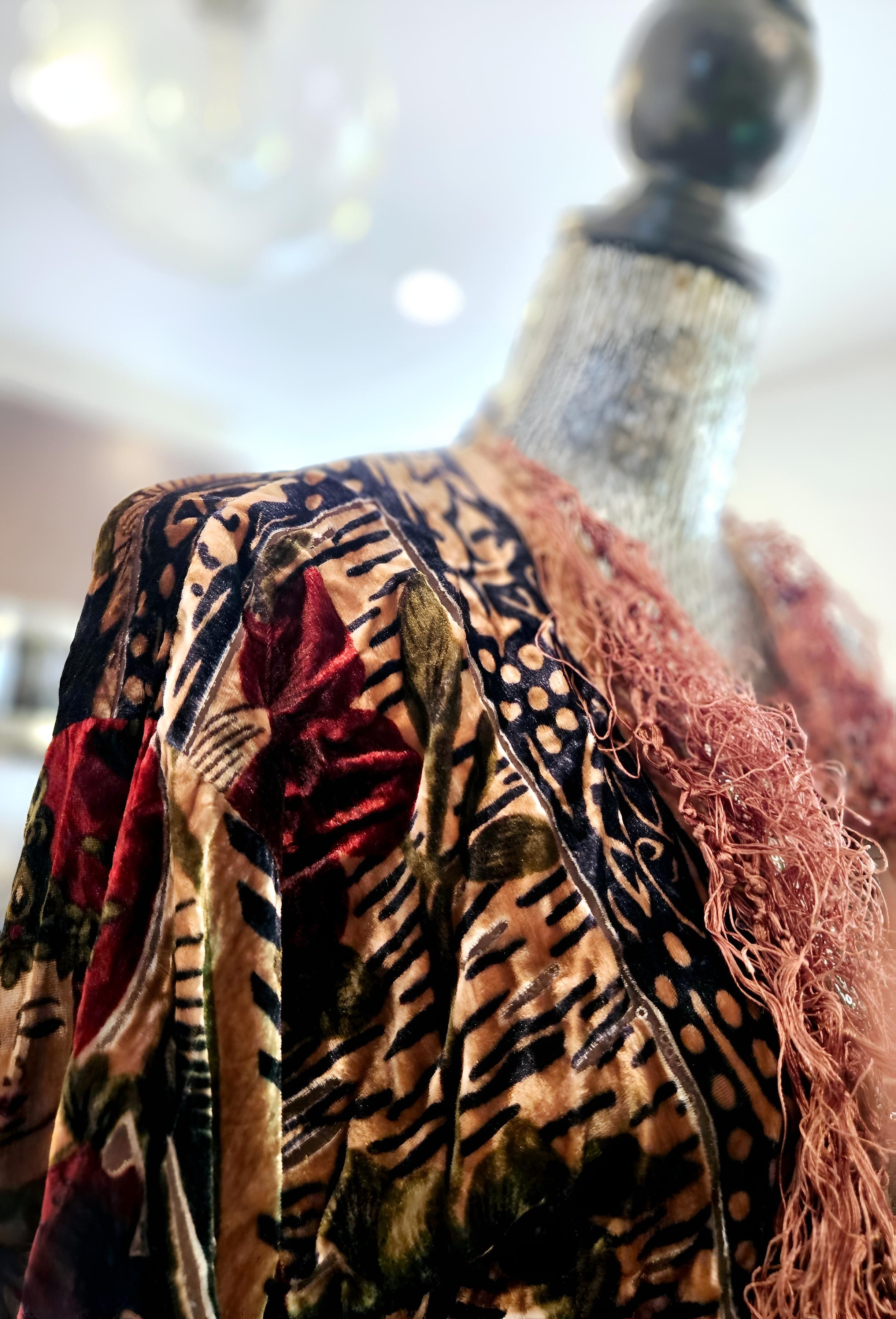 Other CUSTOM BUDDHA VELVET BURNOUT KIMONO Size ONE SIZE - 4 Thumbnail