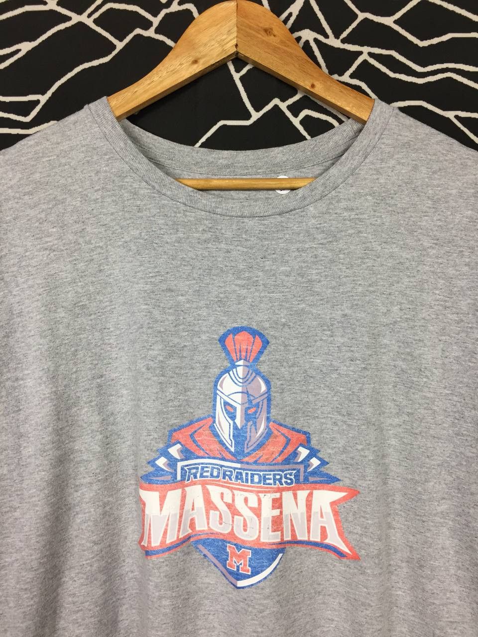 Adidas × Vintage Adidas Massena Red Raiders Logo Sportswear Tee Size US XL / EU 56 / 4 - 3 Thumbnail