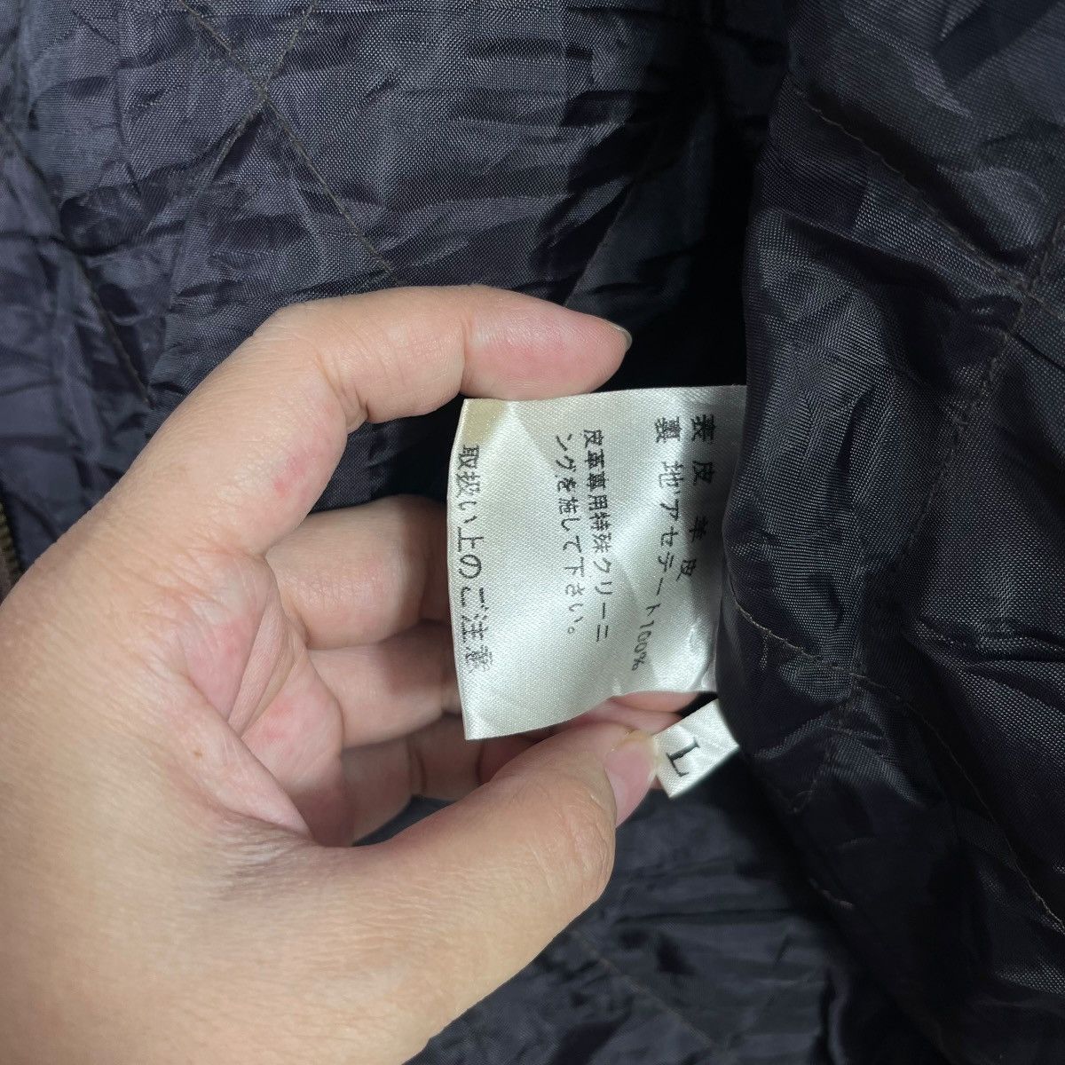 Vintage Vintage Candy Genuine Leather Bomber Jacket Black Quilted Size US L / EU 52-54 / 3 - 6 Thumbnail