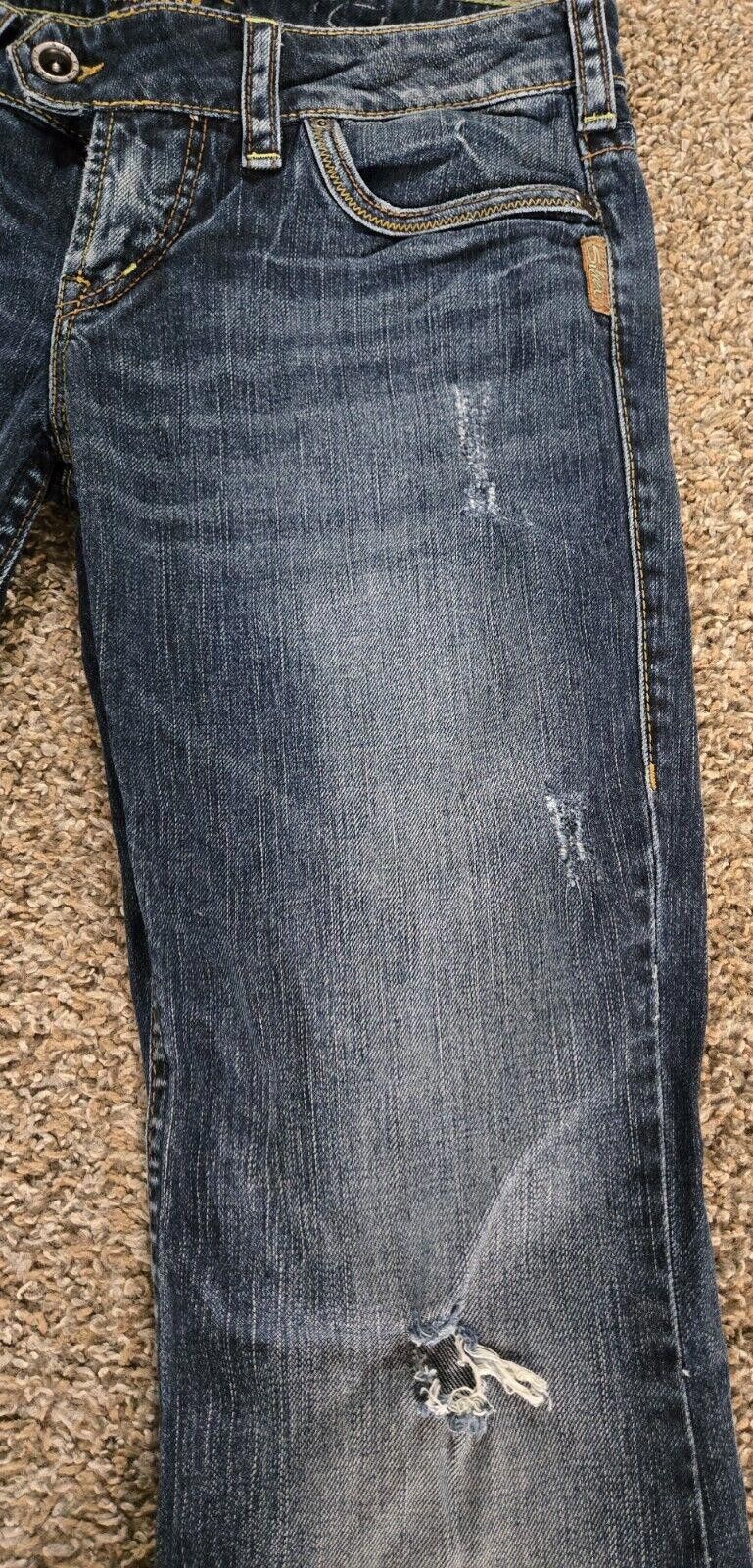 Designer Womens Silver Tuesday Distressed Jean Size W29/31 *tailored* Size 29" - 7 Thumbnail