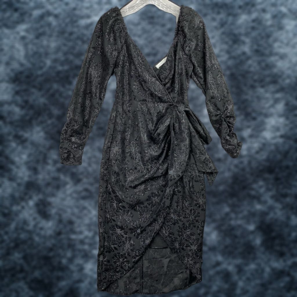 astr black floral dress astr: andrea dress – Riffraff main image 0