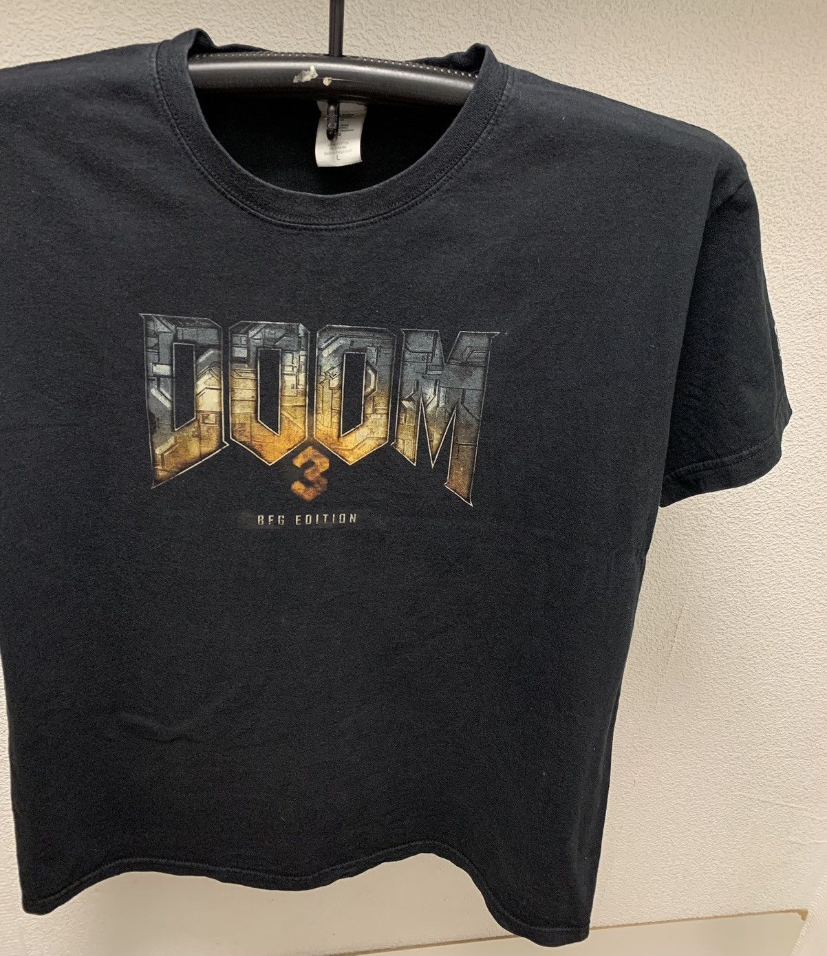 The Game Doom 3 BFG edition vintage PlayStation black t-shirt L Size US L / EU 52-54 / 3 - 6 Thumbnail