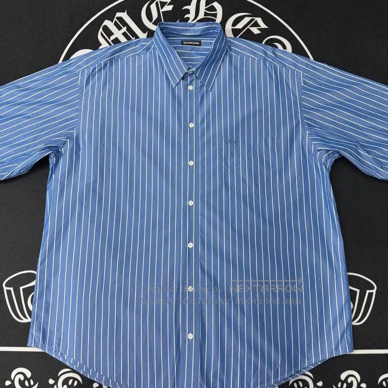 Balenciaga Balenciaga Blue Striped Shirt. Size US L / EU 52-54 / 3 - 1 Thumbnail