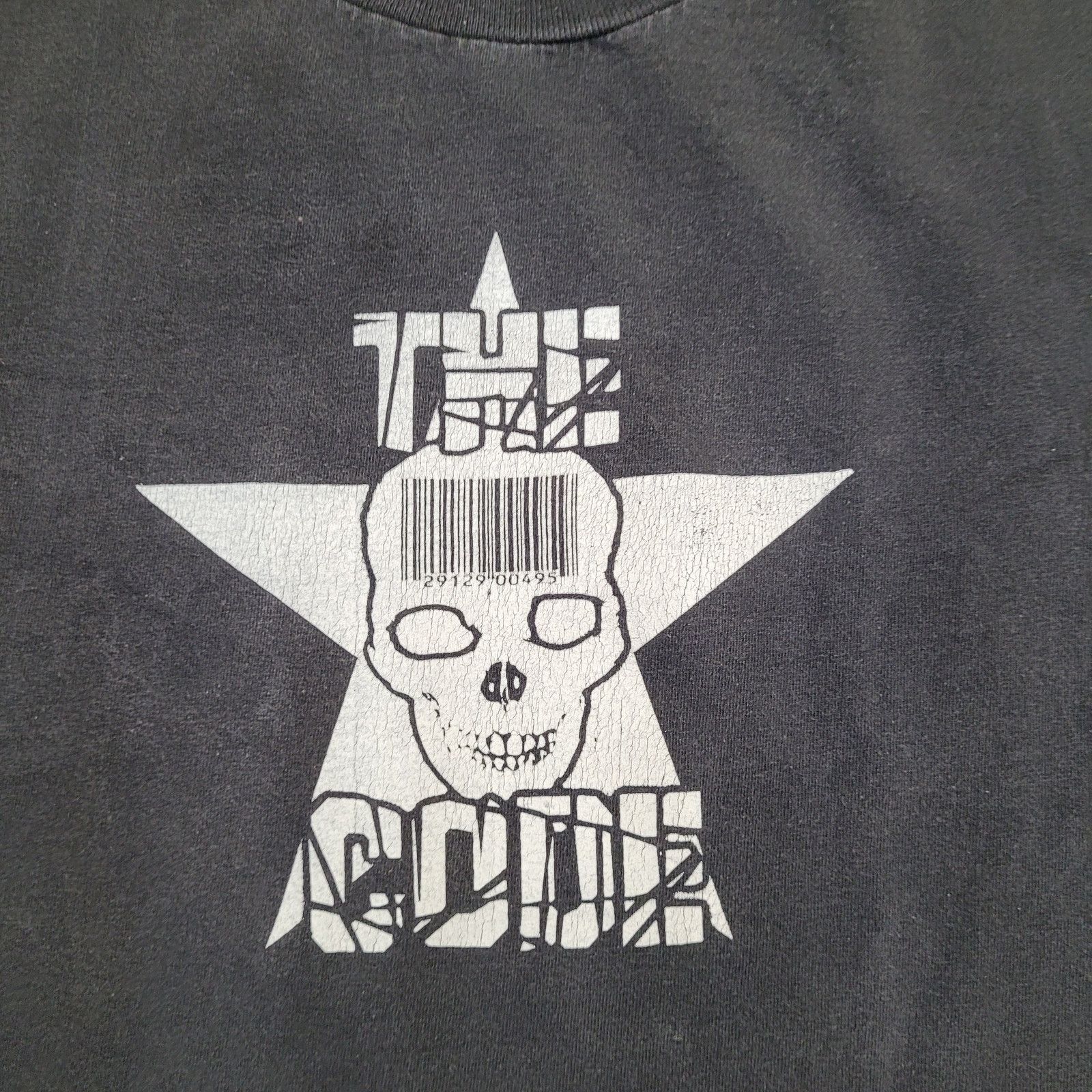 Vintage 90s The Code Pittsburgh Punk Rock Faded Skull Star T-Shirt Size US M / EU 48-50 / 2 - 3 Thumbnail