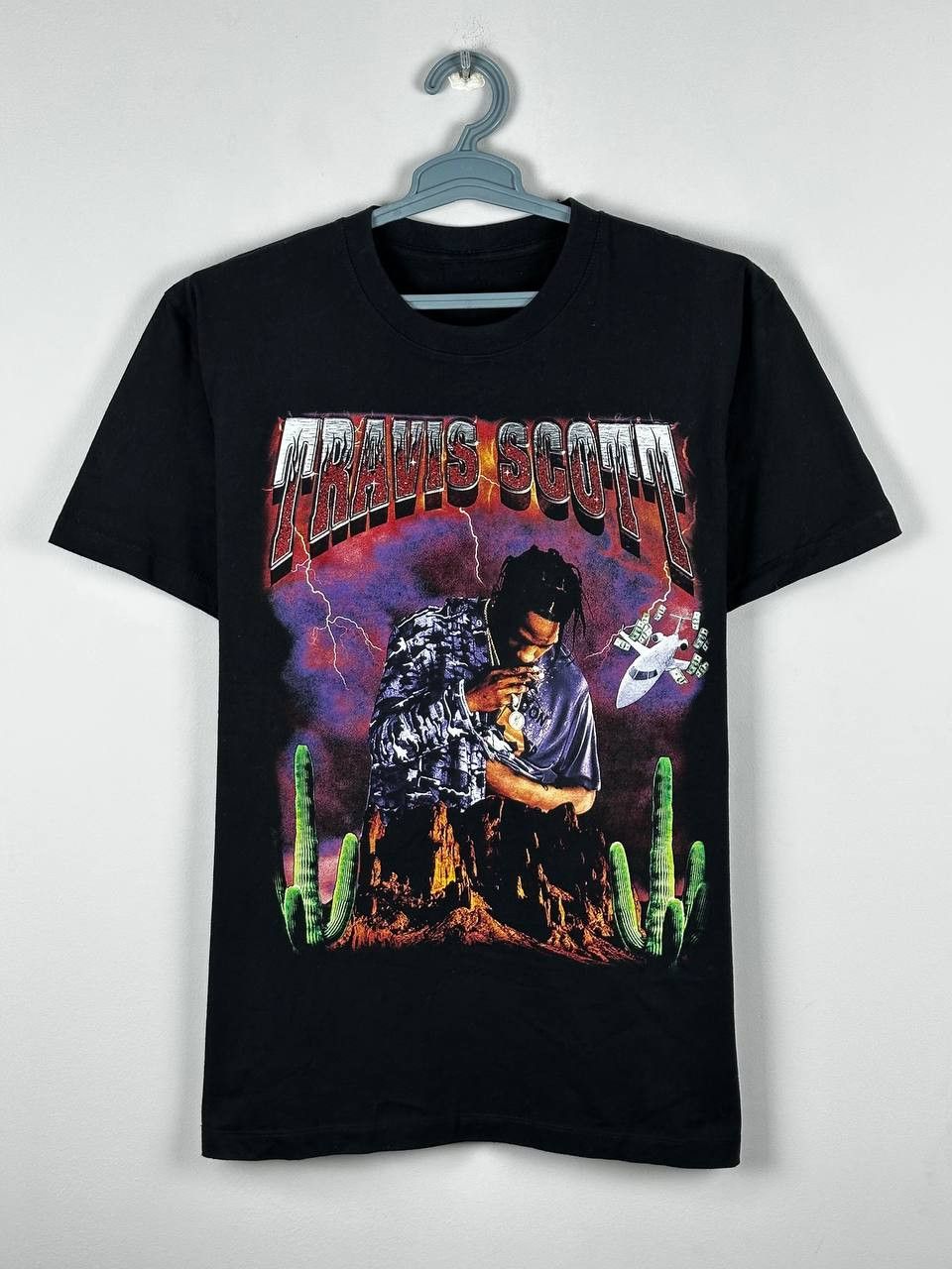 Band Tees Vintage Travis Scott Retro Print Streetwear T Shirt Size US L / EU 52-54 / 3 - 1 Thumbnail