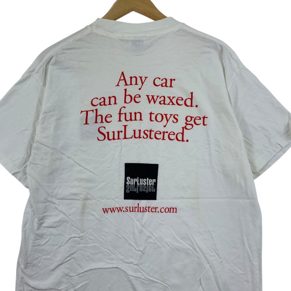 Vintage Vintage SURLUSTER CAR WAX JDM Japanese Car Tee Shirt Top Size US L / EU 52-54 / 3 - 6 Thumbnail