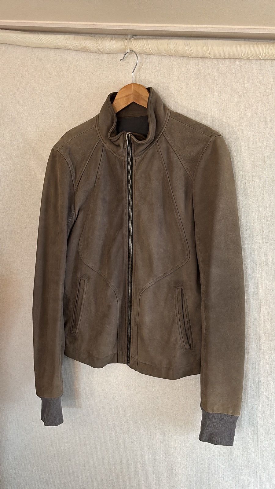 Rick Owens Rick Owens FW10 'Gleam' Suede Leather Jacket Size US M / EU 48-50 / 2 - 1 Thumbnail