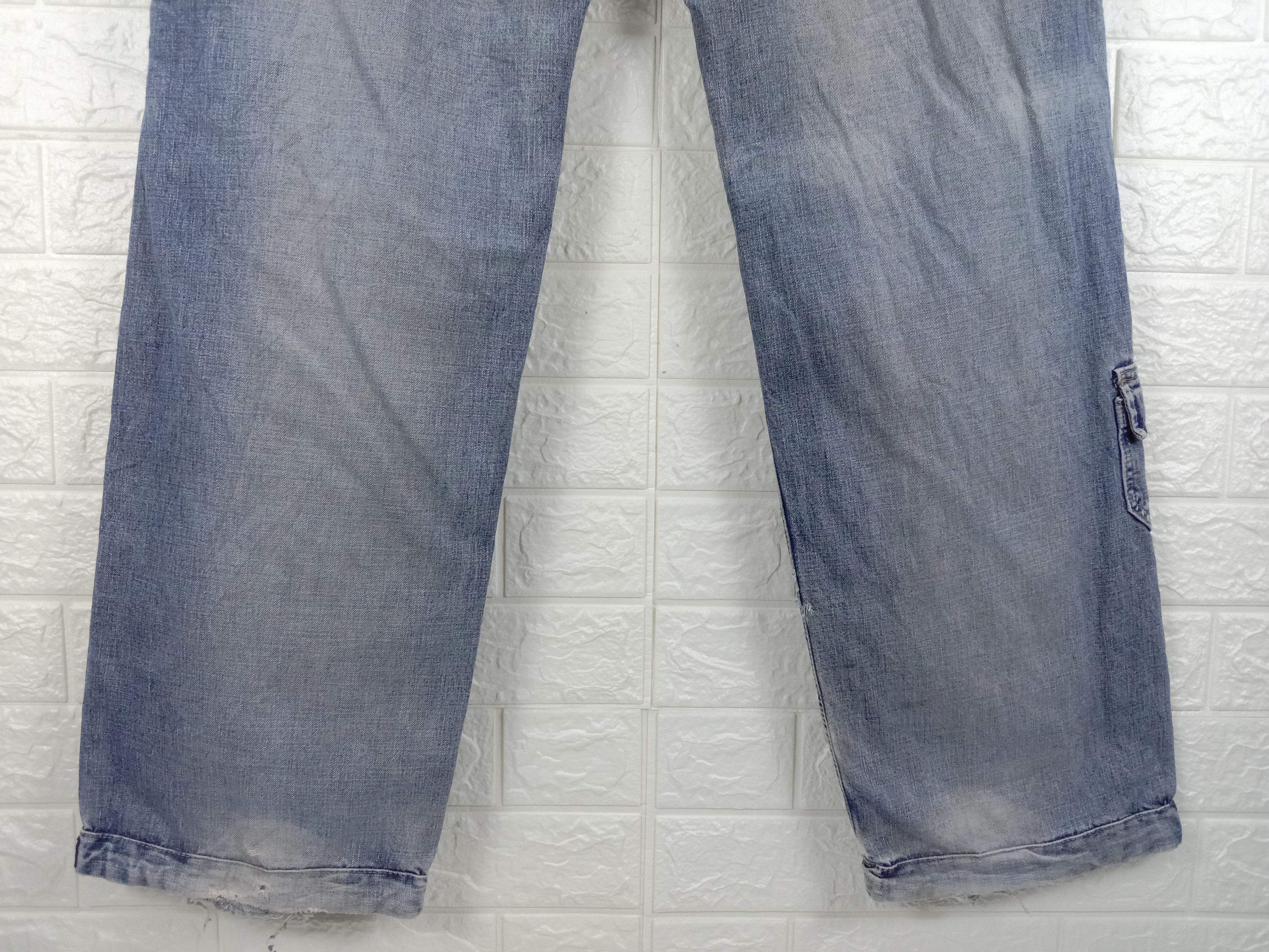 Japanese Brand Baggy Jeans Vintage Japanese Multi Pocket Wide Denim Size US 31 - 8 Thumbnail