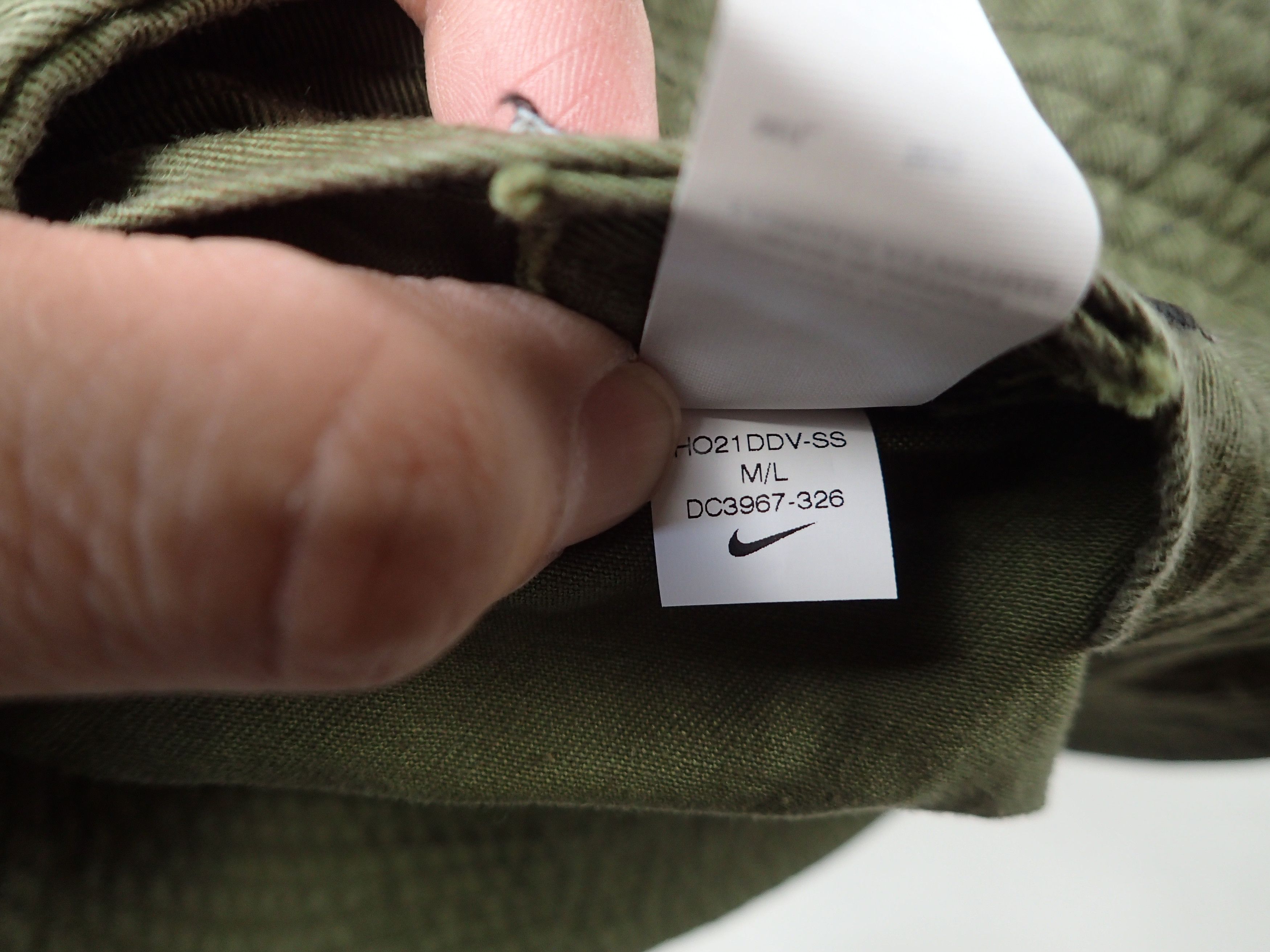 Nike Nike Sportswear Bucket Hat Mens Olive Size ONE SIZE - 2 Thumbnail