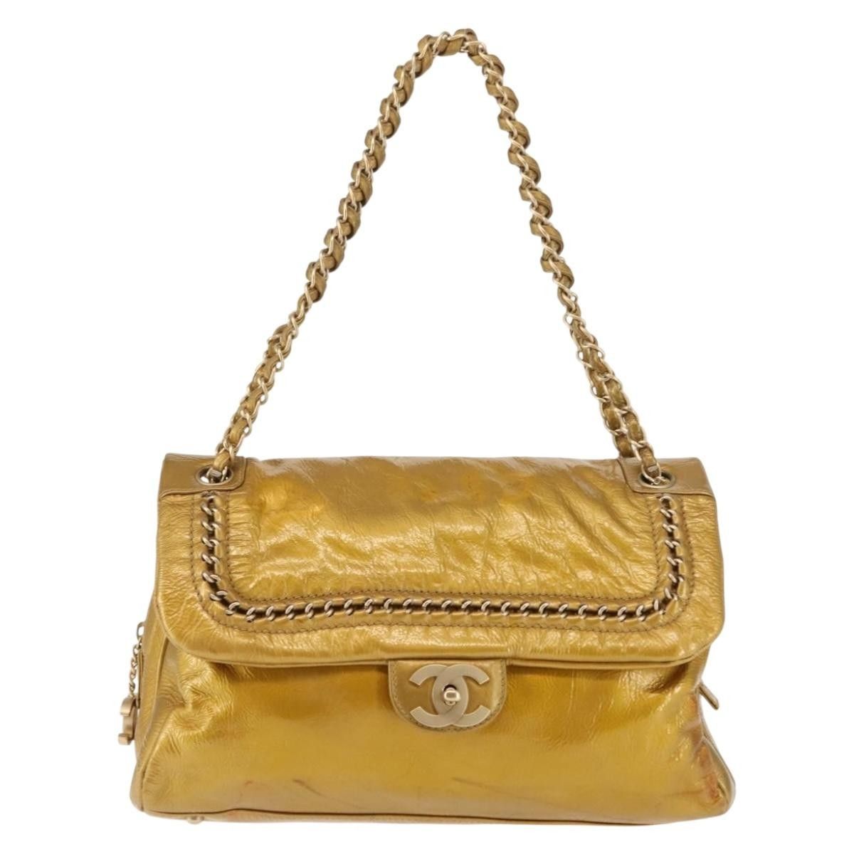 Chanel Chanel Luxe Ligne Flap Bag Patent Size ONE SIZE - 1 Thumbnail