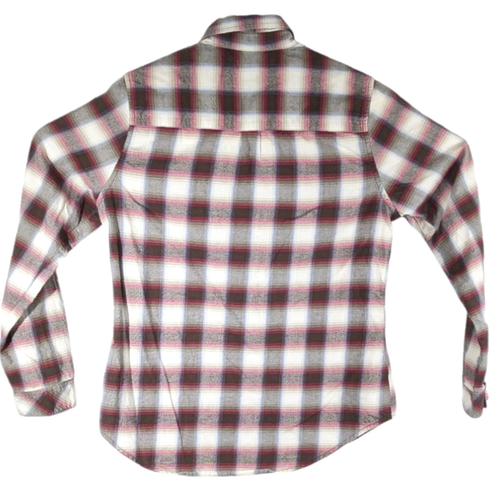 Pendleton Shirt Womens Medium Flannel Plaid Long Sleeve Button-Up Casual Sleeve White Red Black Multicolor Pocket Easy Care