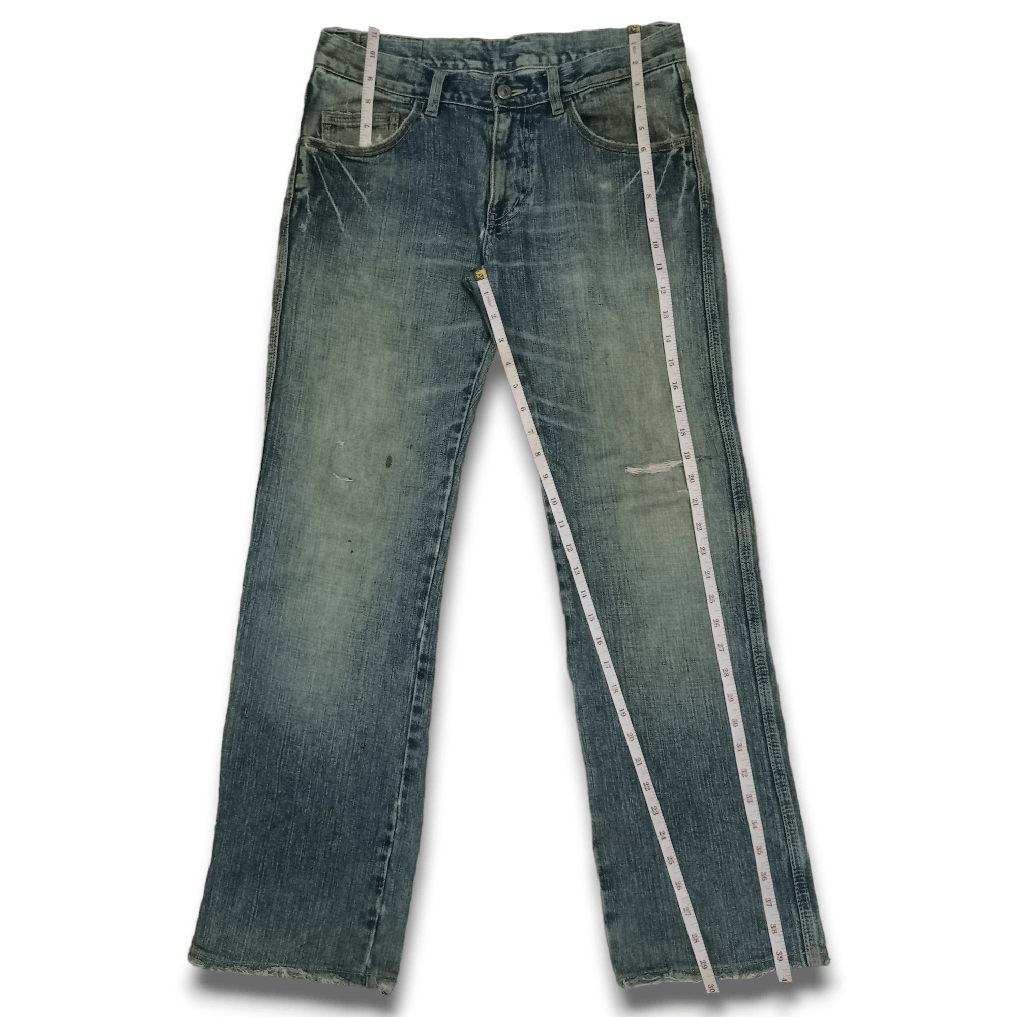 Japanese Brand Vintage Japanese Brand Mud Wash Distressed Baggy Jeans Size US 31 - 11 Thumbnail