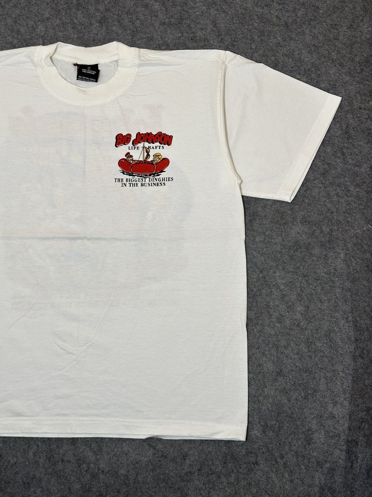 Big John vintage Big Johnson "Life Rafts" t-shirt. Size US L / EU 52-54 / 3 - 6 Thumbnail
