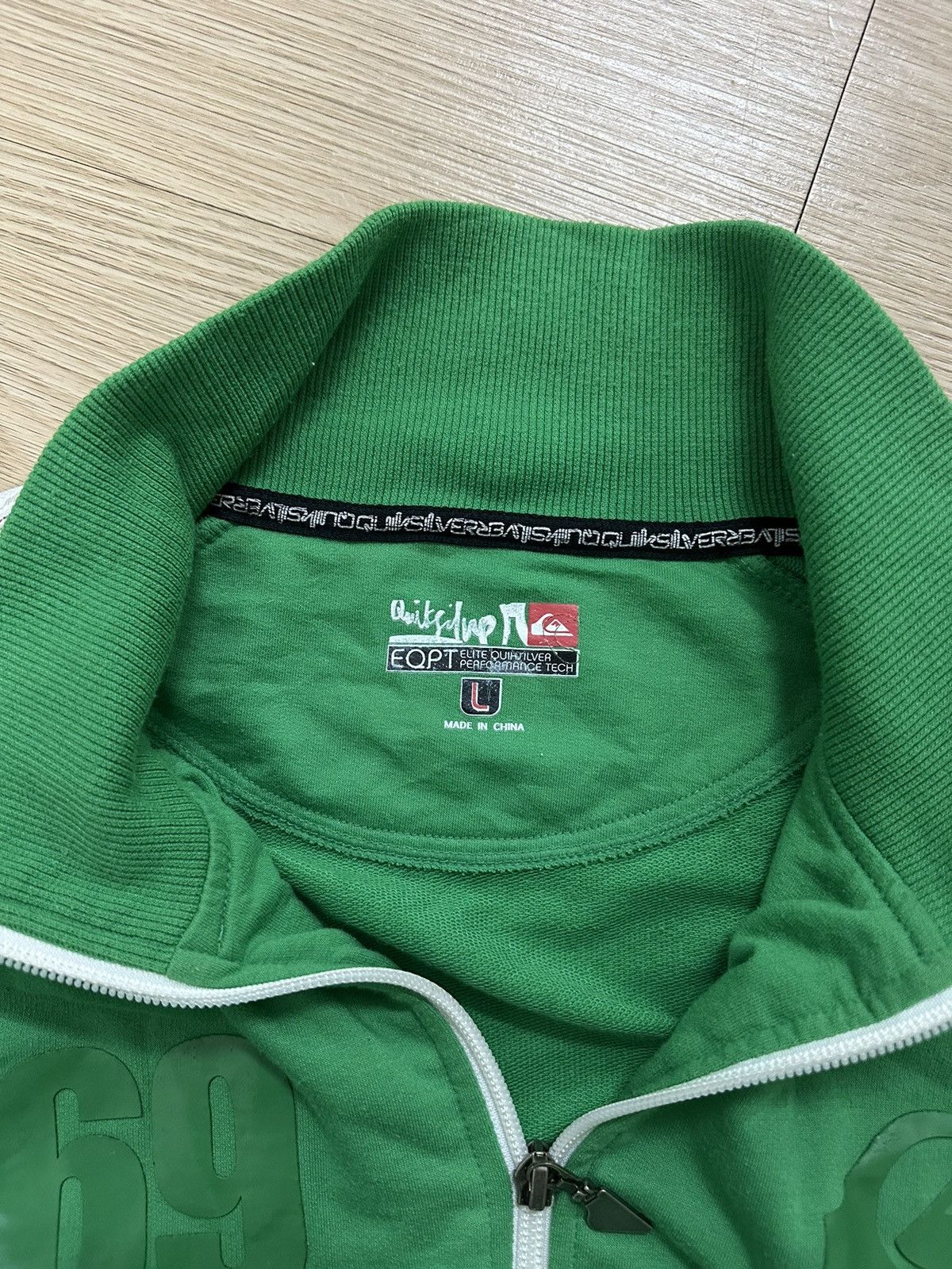 Beauty Beast × Quiksilver × Vintage Vintage Y2K Rare And Beautiful Quiksilver Green Sweater Size US L / EU 52-54 / 3 - 8 Thumbnail