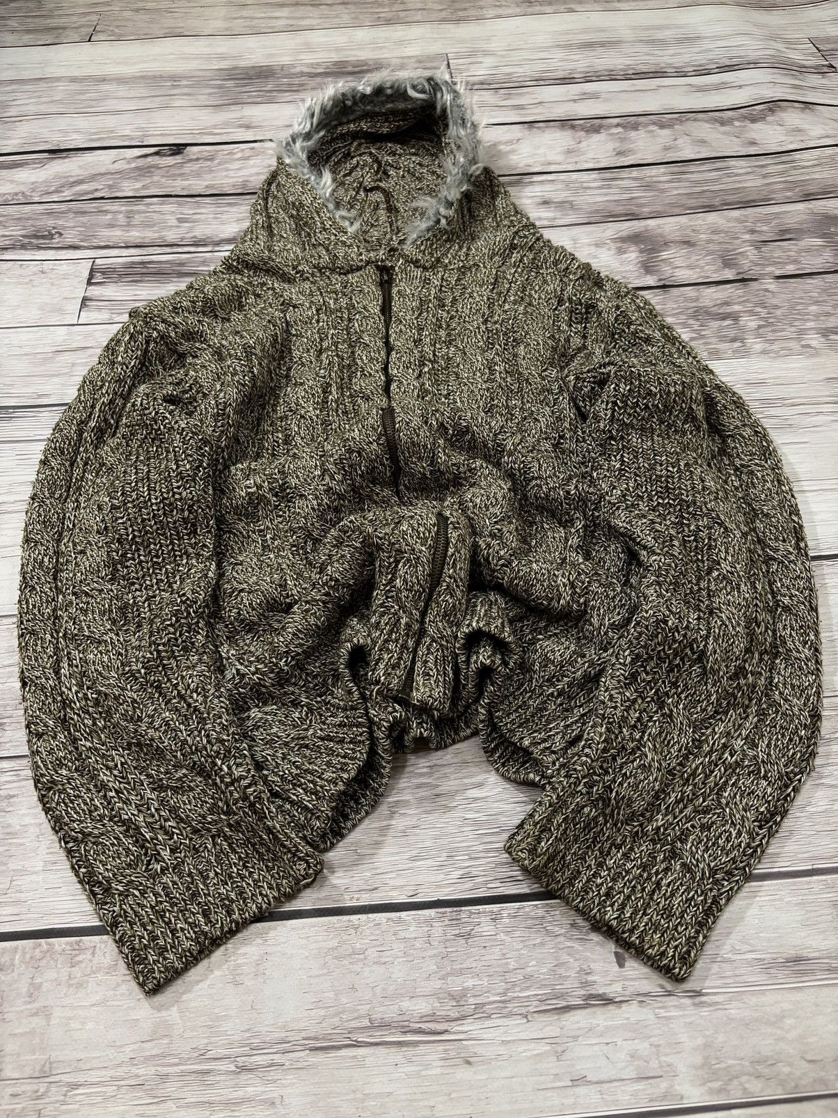 Hysteric Glamour × If Six Was Nine × Vintage VINTAGE Y2K AVANT GARDE IF SIX WAS NINE STYLE FUR HOODIE Size US L / EU 52-54 / 3 - 2 Thumbnail