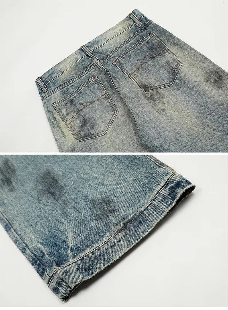 Designer × Vintage Streetwear Custom Baggy Straight Washed Y2k Retro Jeans Size US 32 / EU 48 - 8 Thumbnail