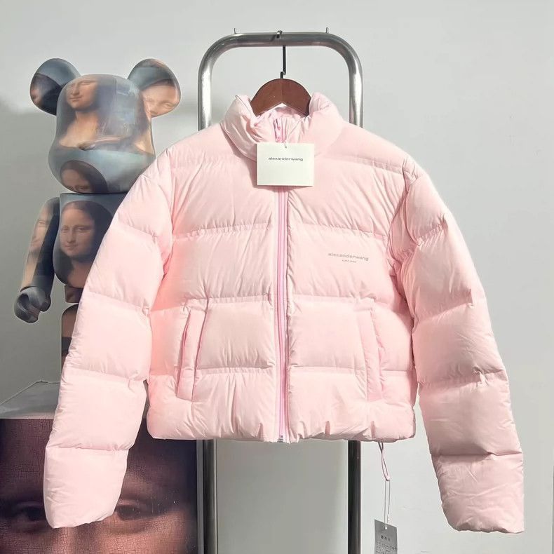 Alexander Wang Alexander Wang Short Pink Down Jacket- Size XS / US 0-2 / IT 36-38 - 1 Thumbnail
